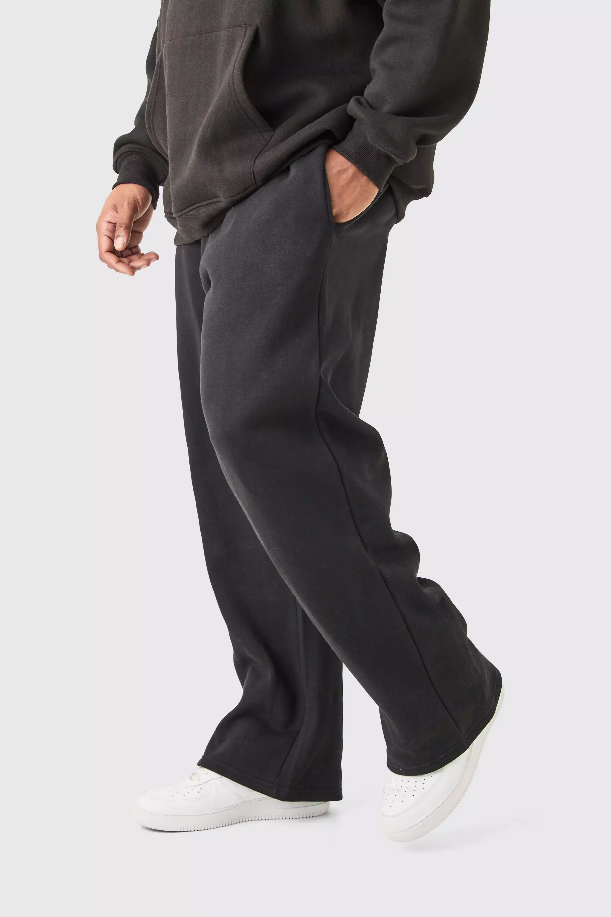 Plus Basic Relaxed Fit Jogger In Black Black