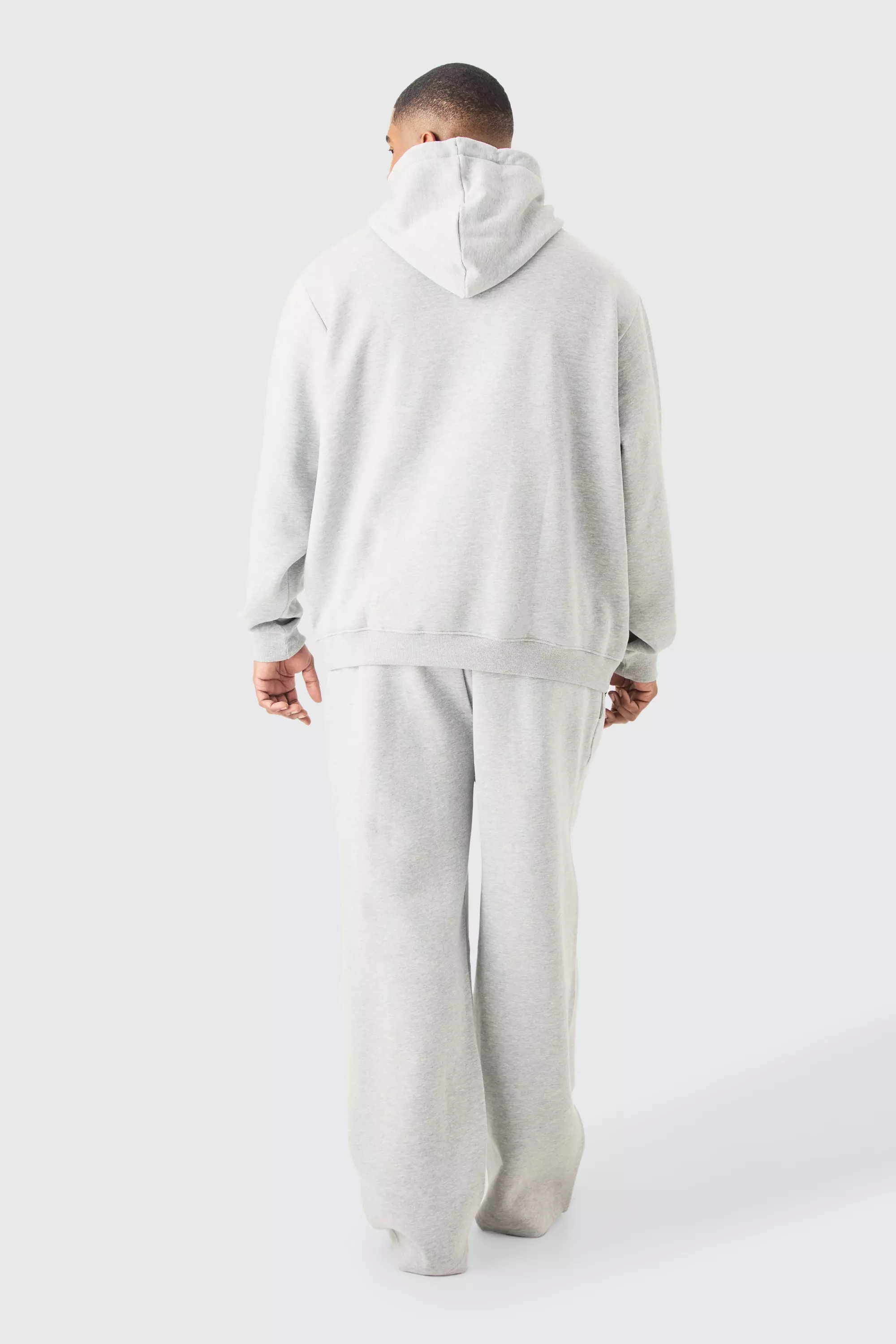 Plus Basic Relaxed Fit Jogger In Grey Marl alternative image