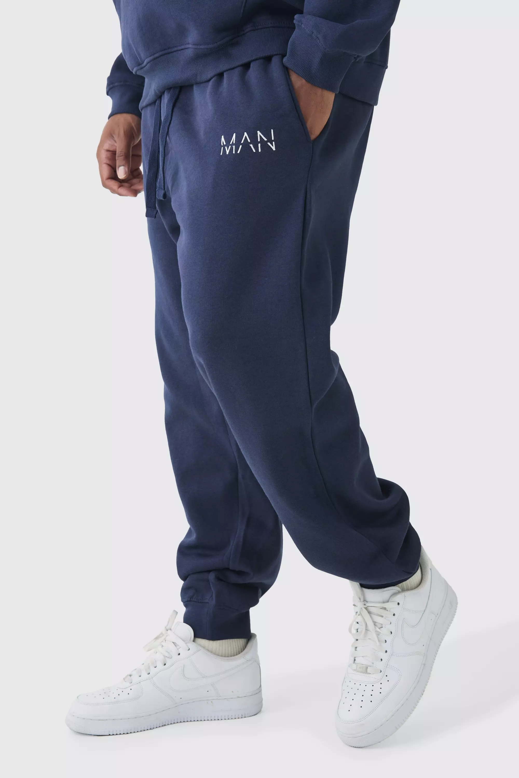 Plus Man Dash Sweatpants In Navy Navy