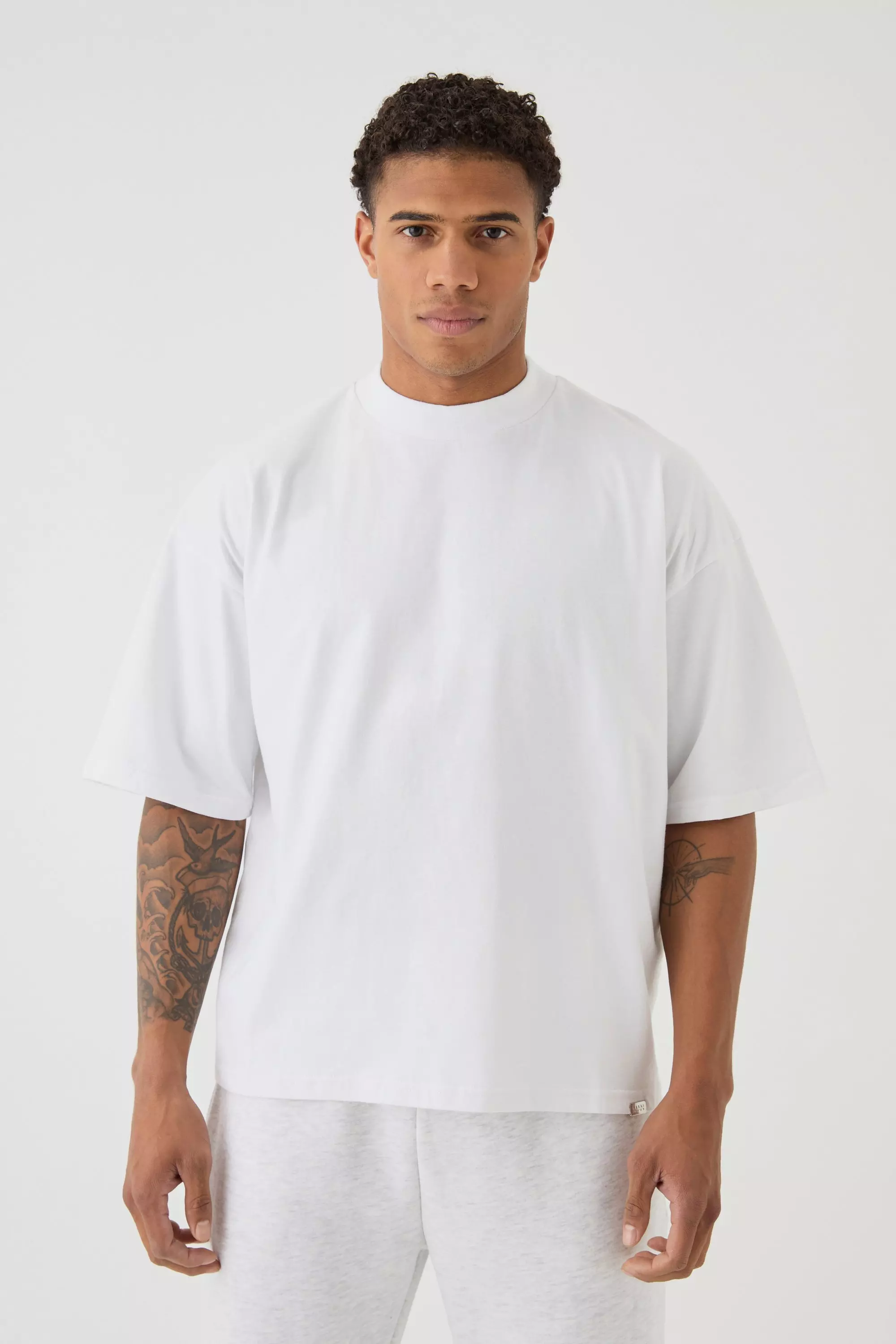 White Oversized Boxy Heavyweight T-shirt