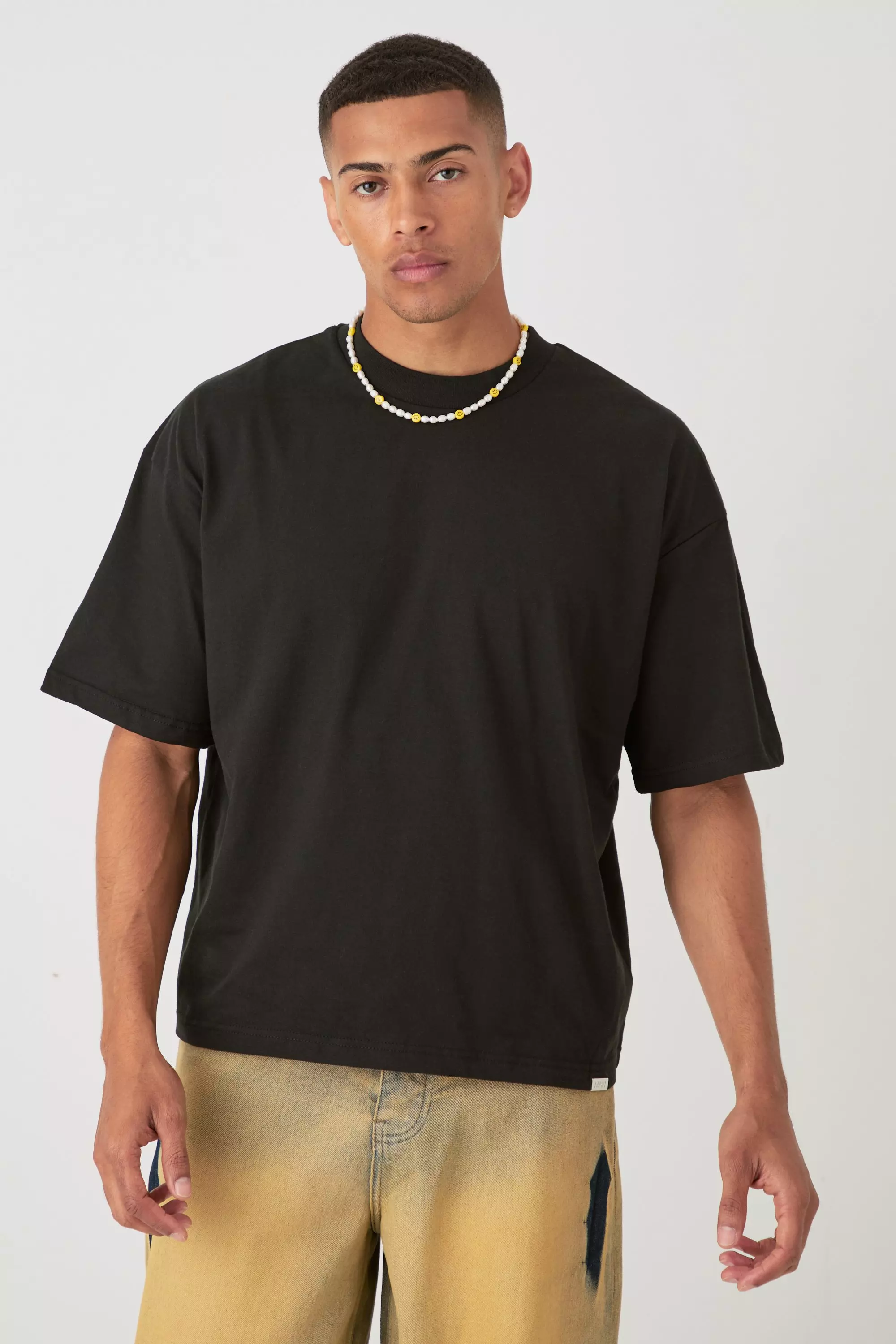 Oversized Boxy Heavyweight T-shirt Black