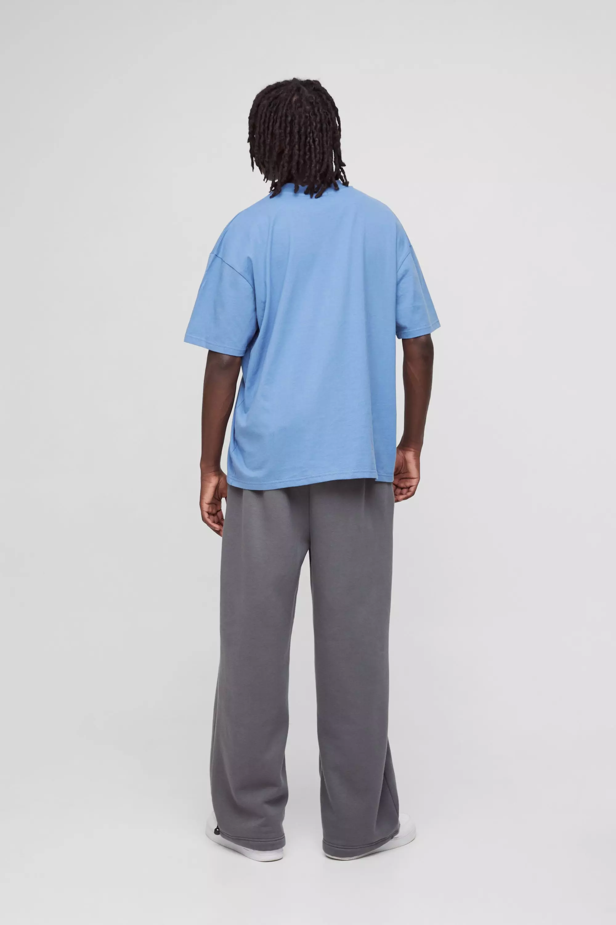 Dusty blue Oversized Dik Limited T-Shirt alternatieve afbeelding