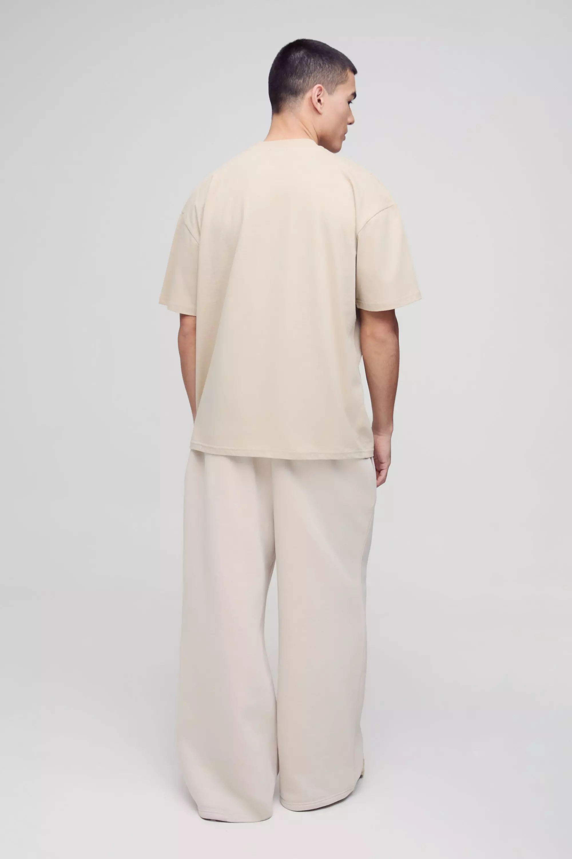 Stone Oversized Extended Neck Heavyweight T-shirt alternative image