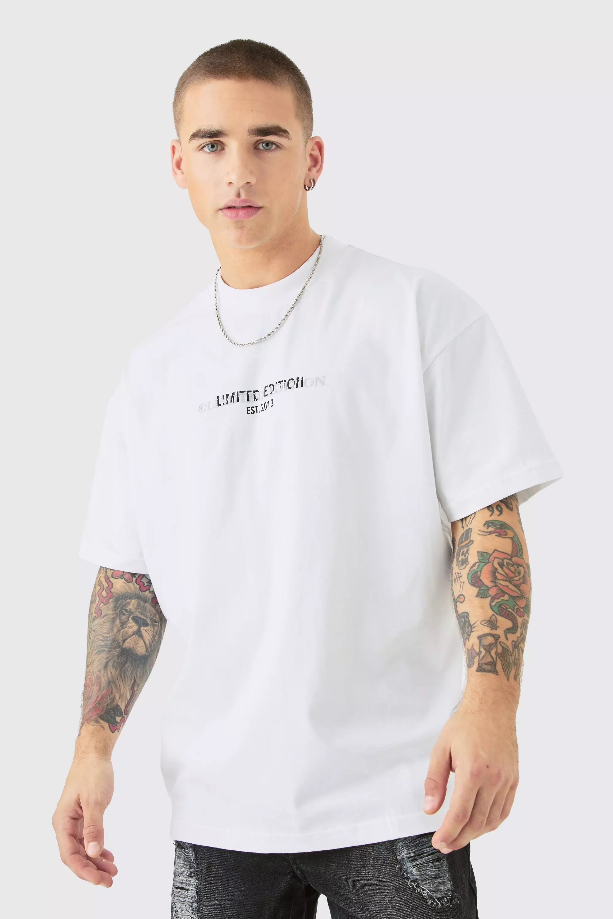 White Oversized Limited Edition Heavyweight T-shirt