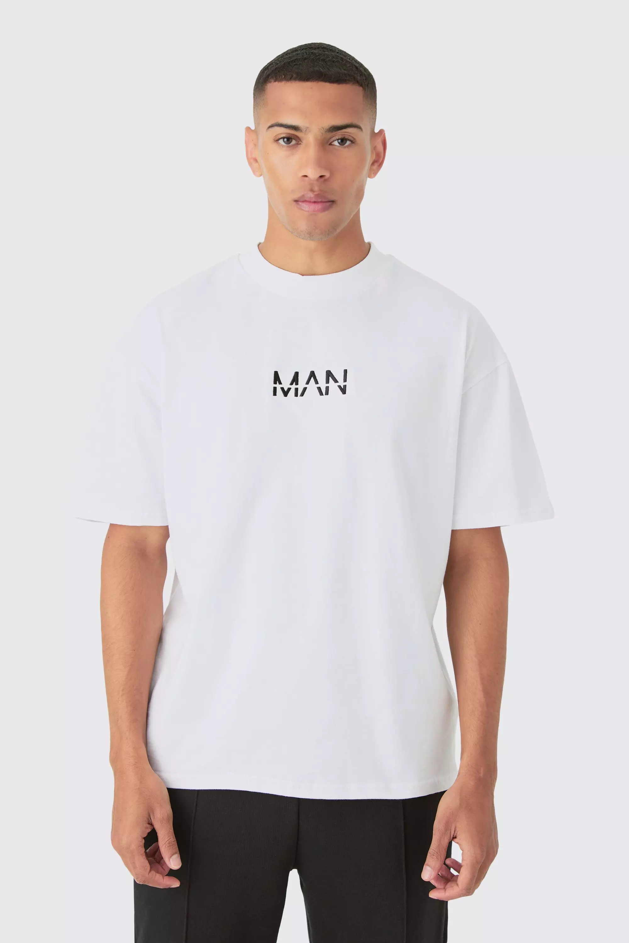 Man Dash Oversized Heavy T-shirt White
