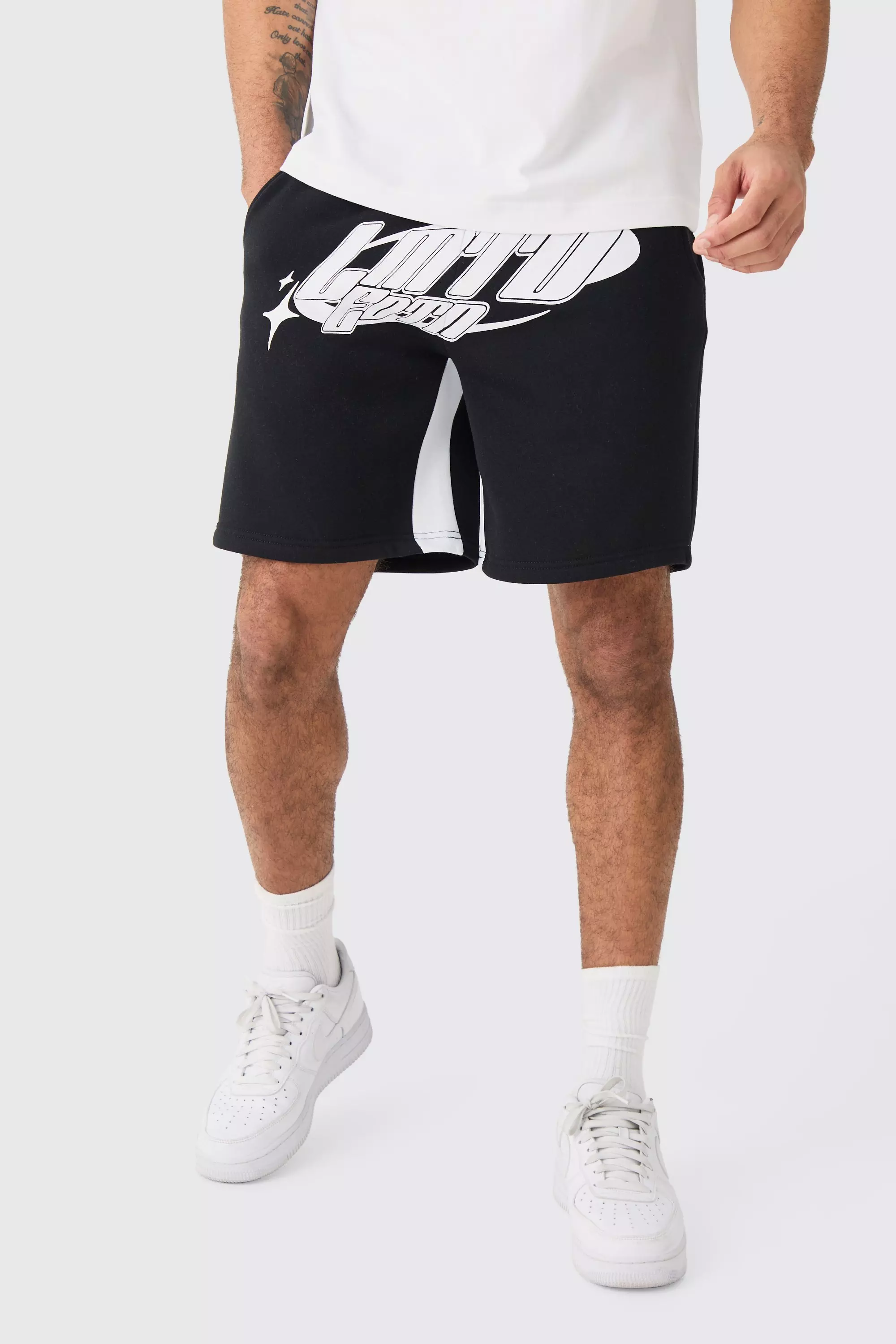 Relaxed Limited Edition Gusset Shorts Black