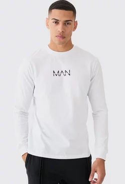 White Man Dash Basic Long Sleeve T-shirt