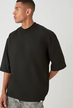 Oversized Half Sleeve Heavyweight T-shirt Black