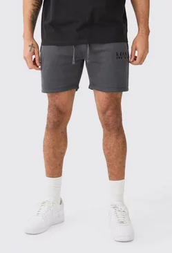 Charcoal Grey Man Dash Slim Fit Short Length Short