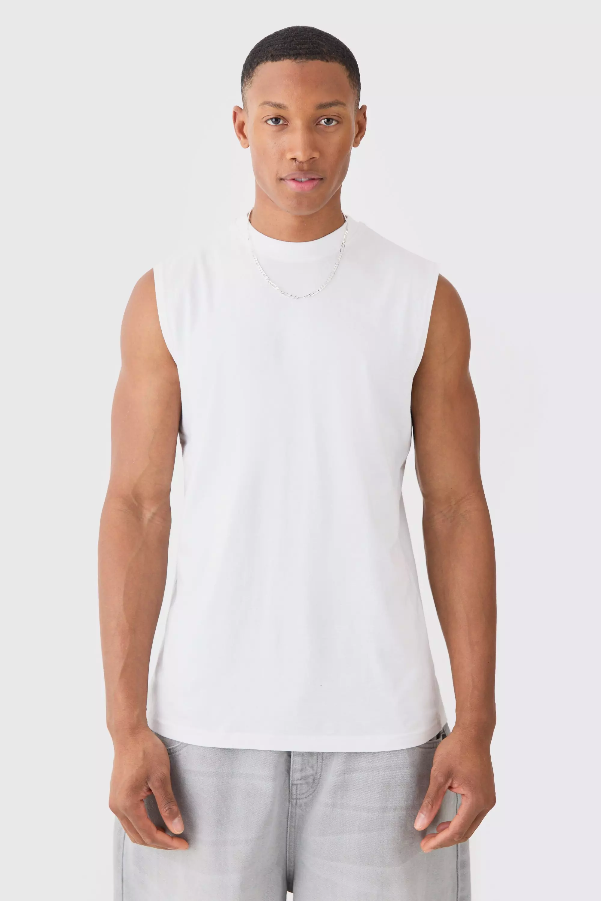 Basic Man Signature Tank White