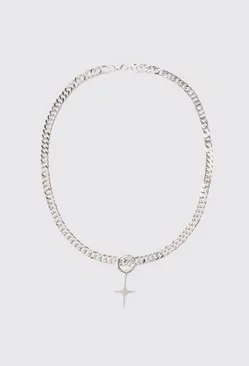 Cross Pendant Chain In Silver Silver