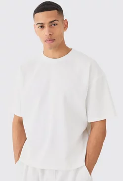 White Pleated Oversized T-shirt