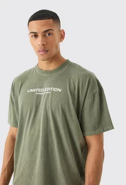 Khaki Oversized Overdye Limited Edition T-shirt