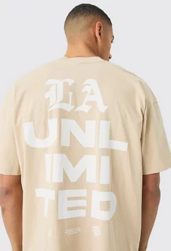 Oversized Unlimited Graphic T-shirt Sand