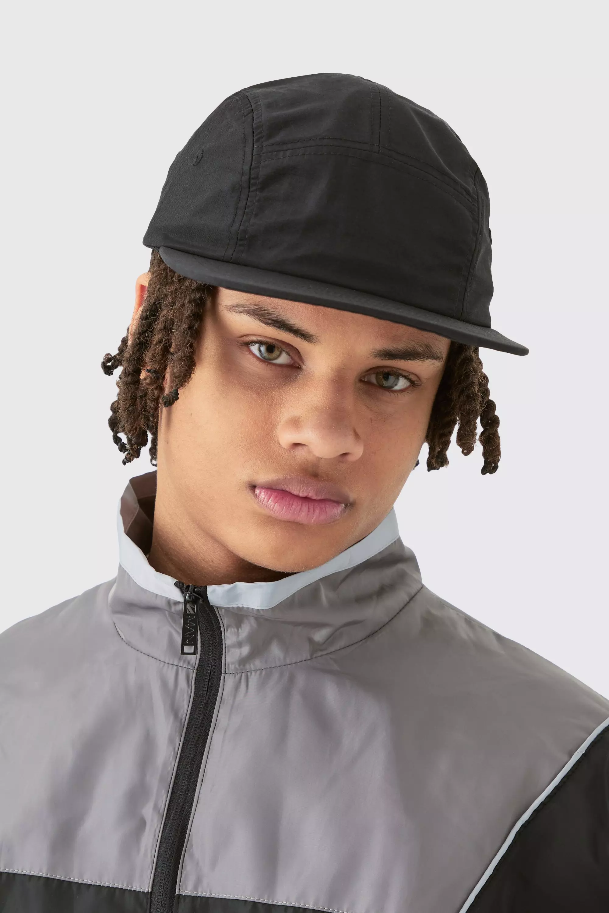 Soft Touch Woven Camper Hat In Black Black