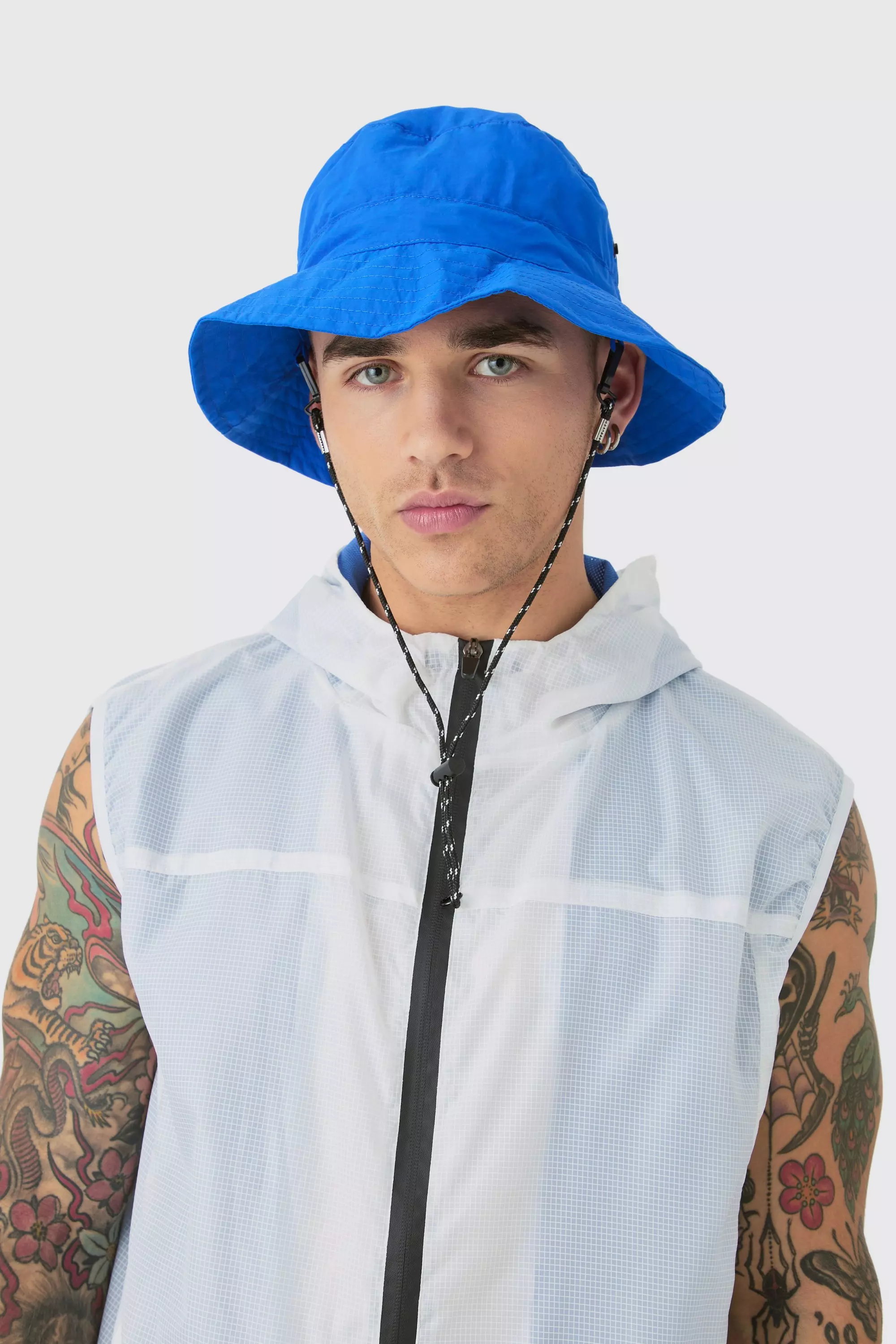 Packable Bucket Hat In Cobalt Cobalt