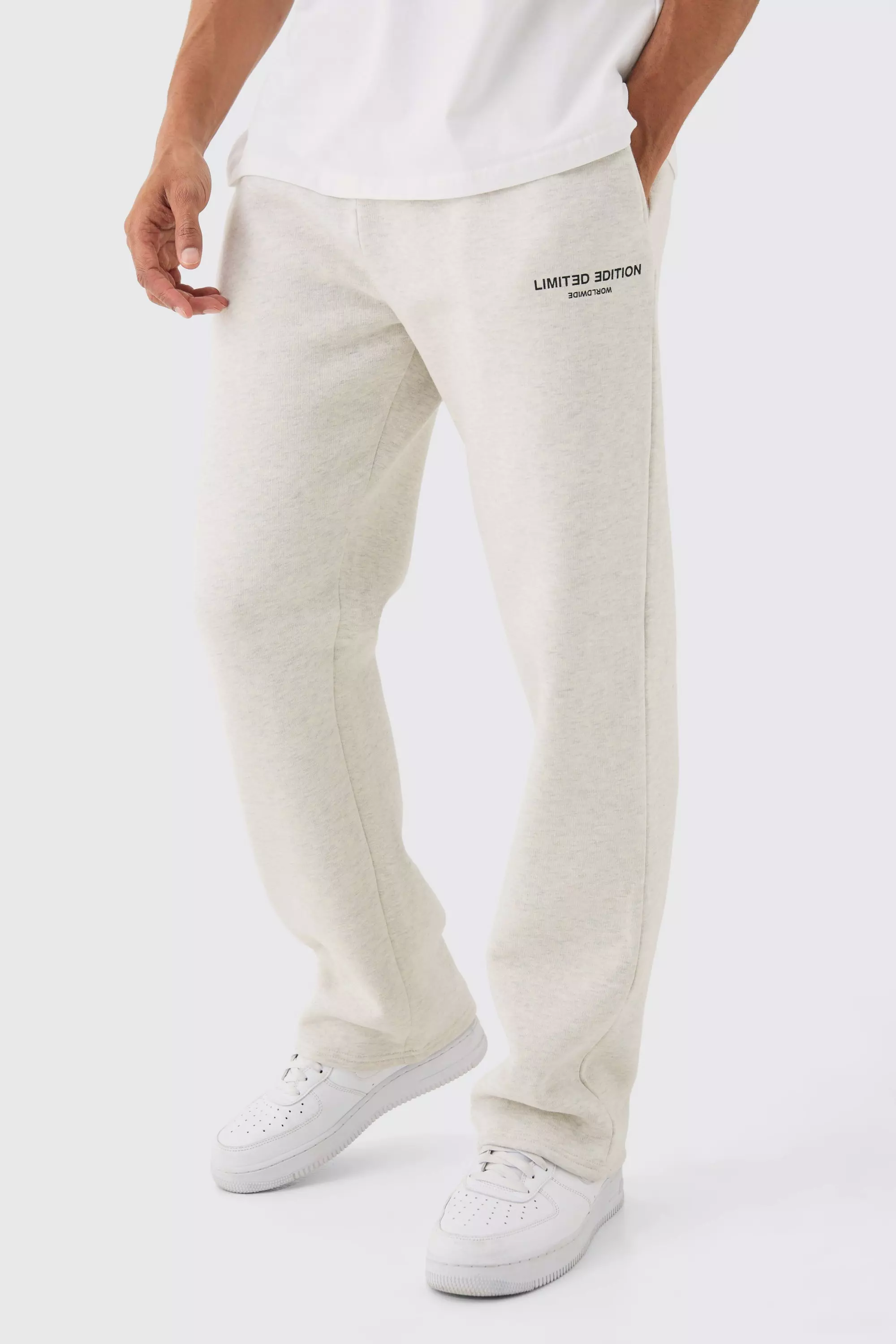 Relaxed Fit Limited Sweatpants Grey marl