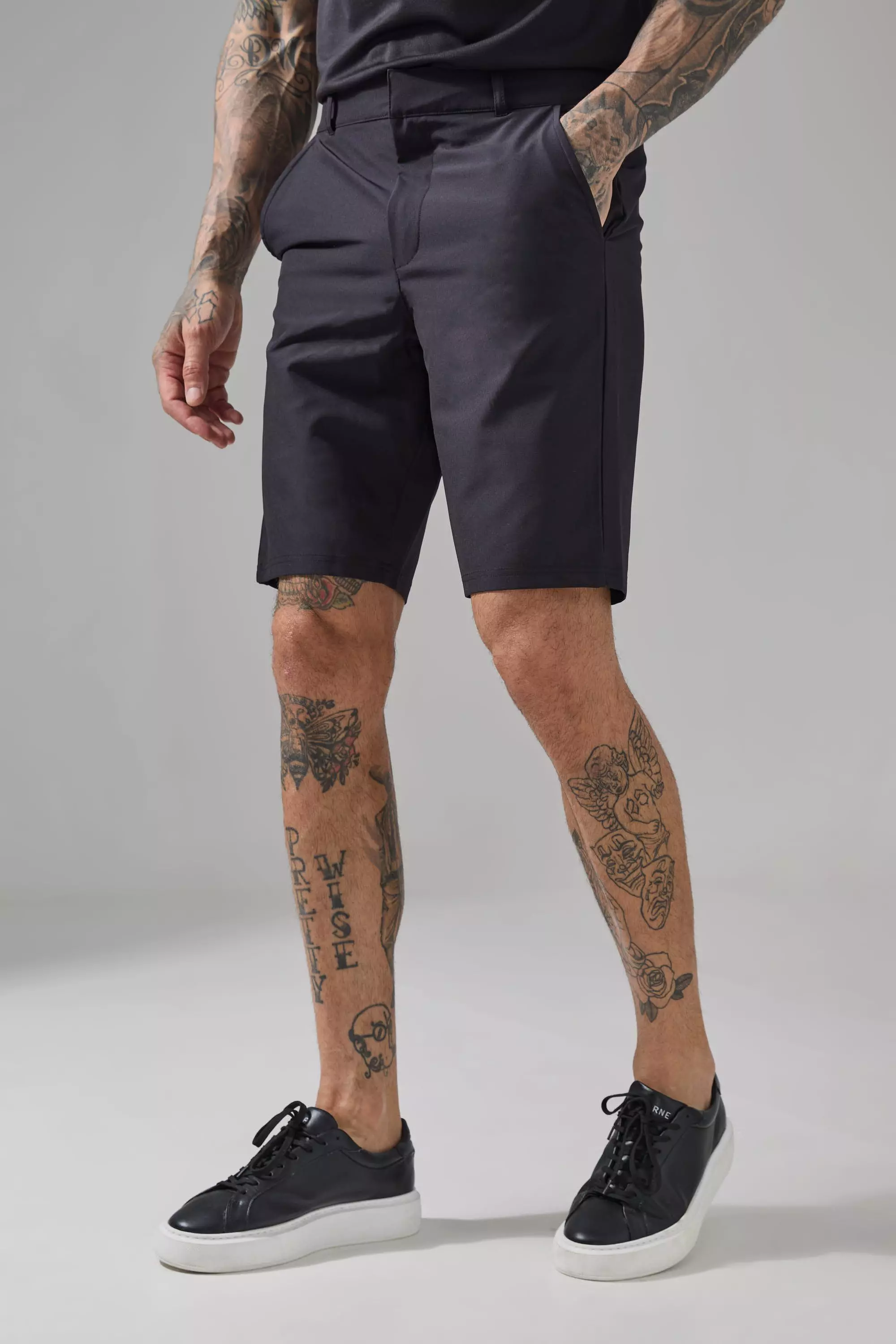 Black Tall Man Active 10inch Golf Short alternative image
