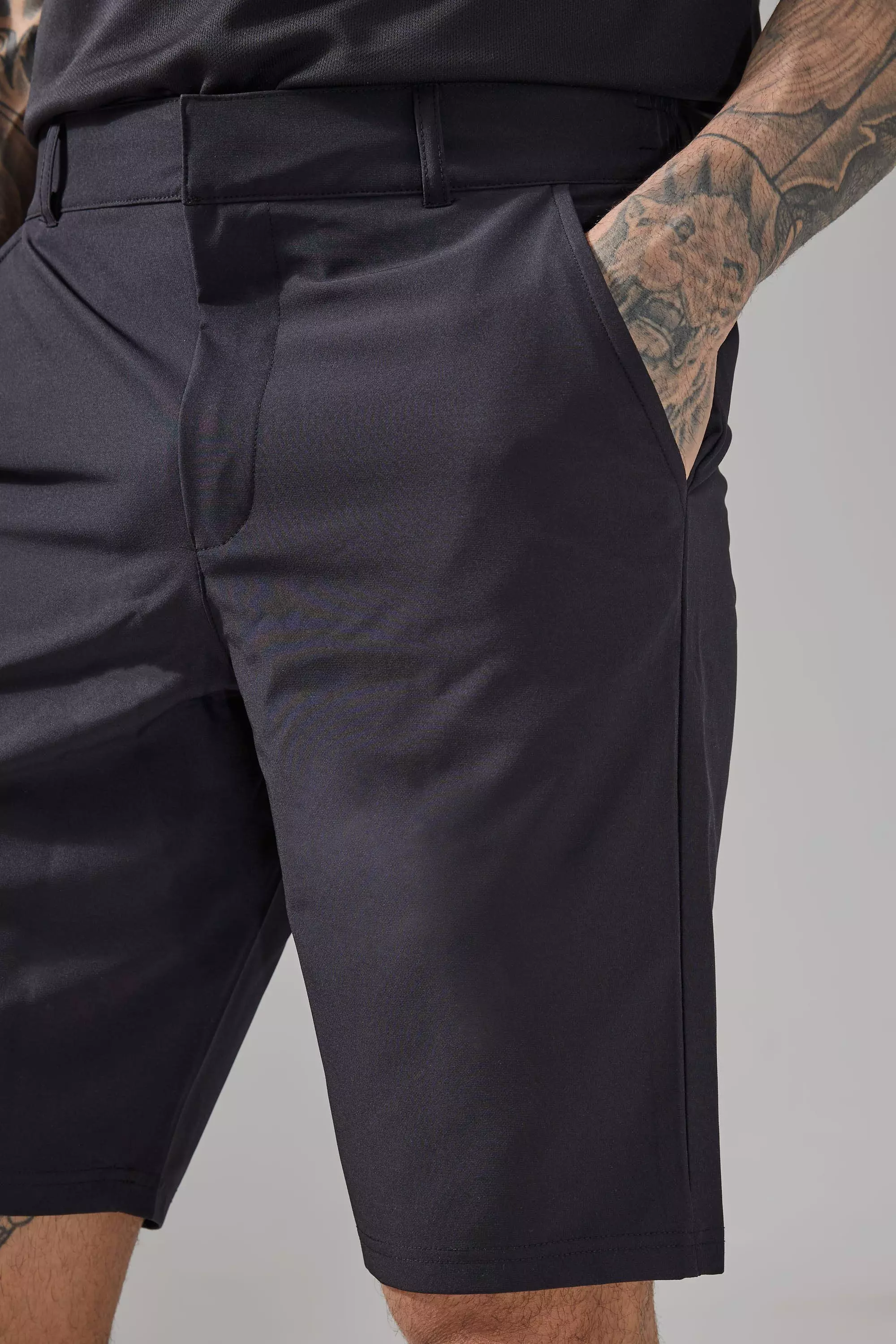 Black Tall Man Active 10inch Golf Short alternative image