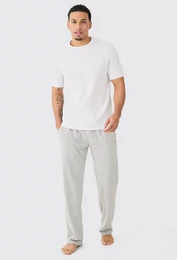 T-shirt & Bottom Lounge Set Grey