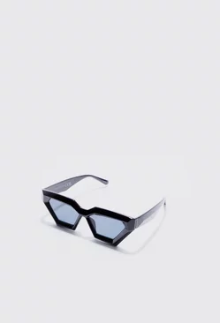 Chunky Plastic Sunglasses In Black Black