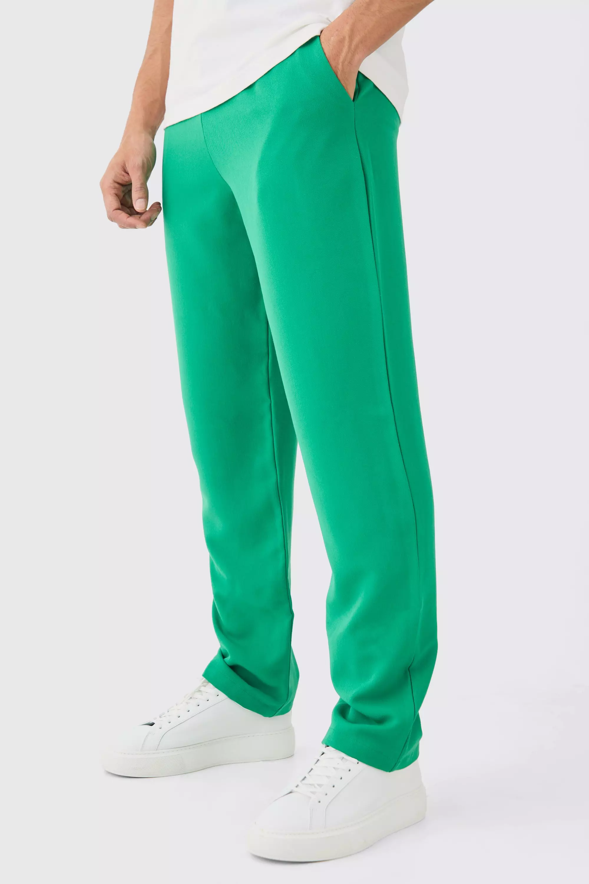 Emerald Drawcord Waist Straight Pants alternative image