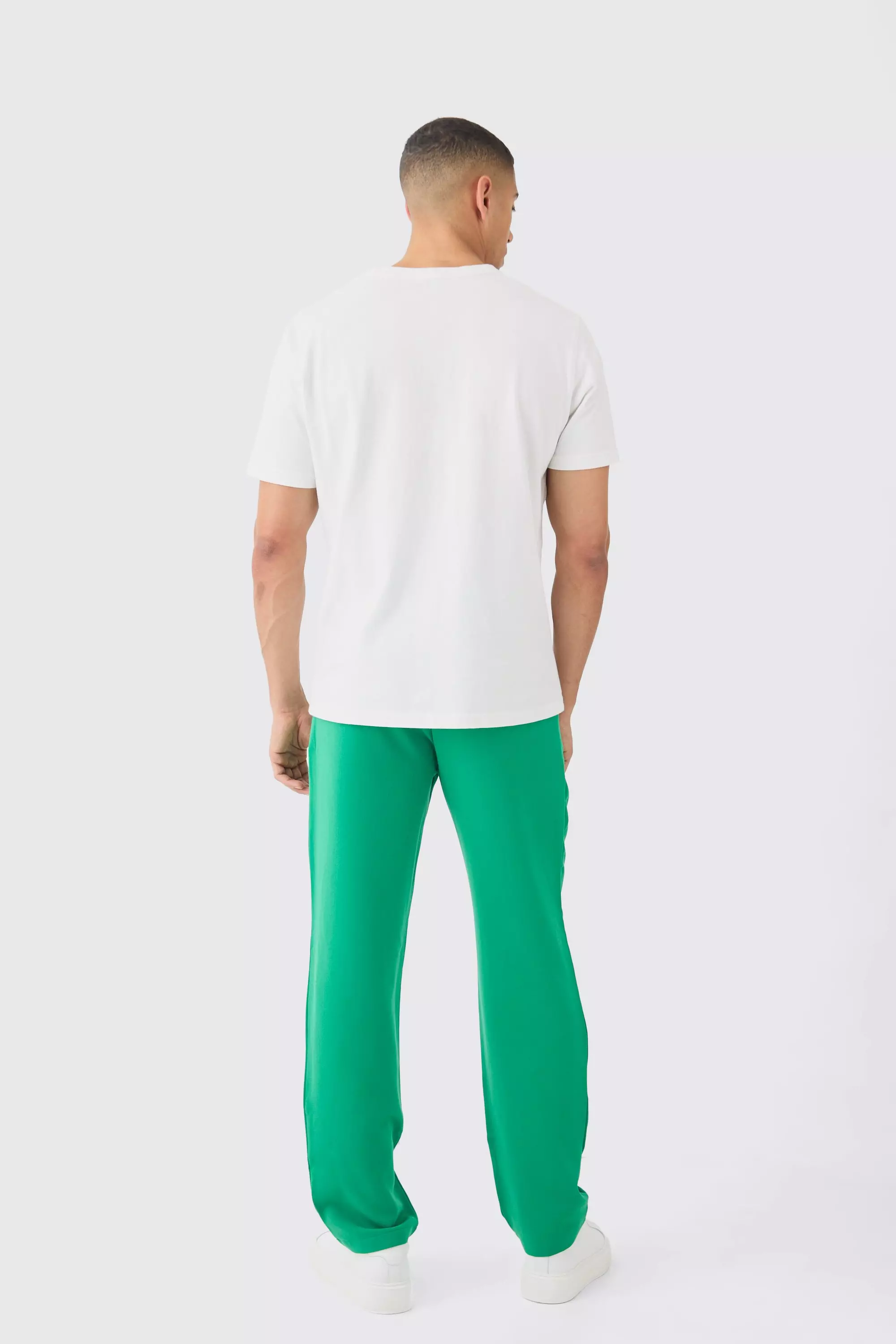 Emerald Drawcord Waist Straight Pants alternative image