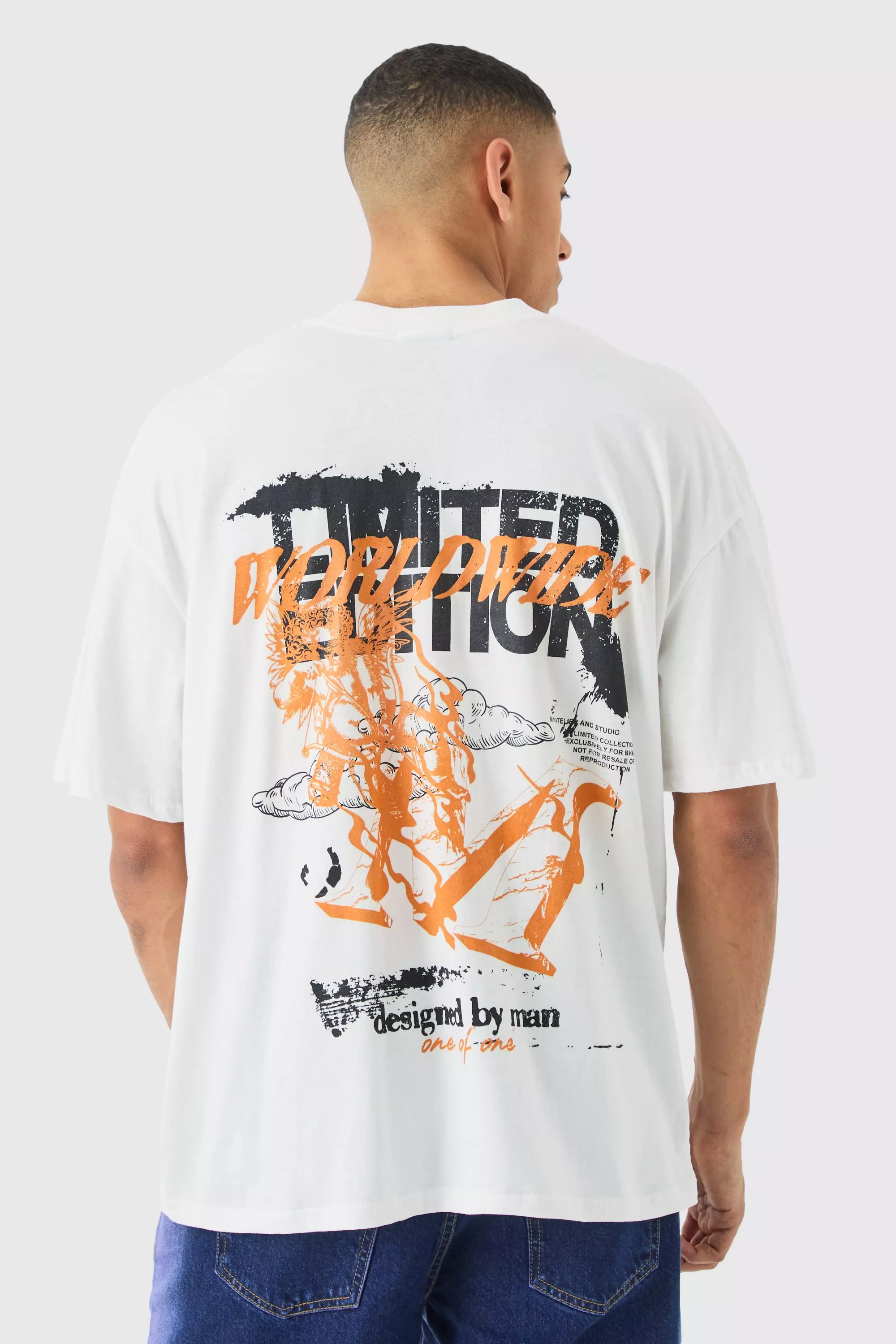 Oversized Extended Neck Limited Edition T-shirt White