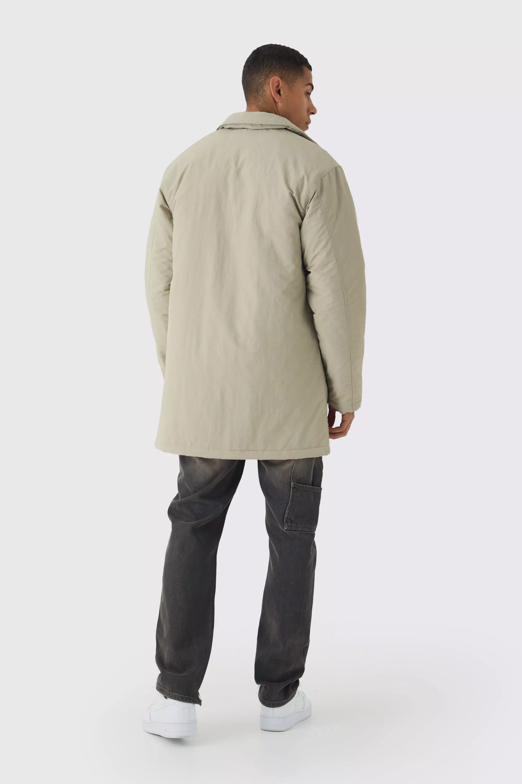 Imperméable long texturé - MAN, Sand autre image