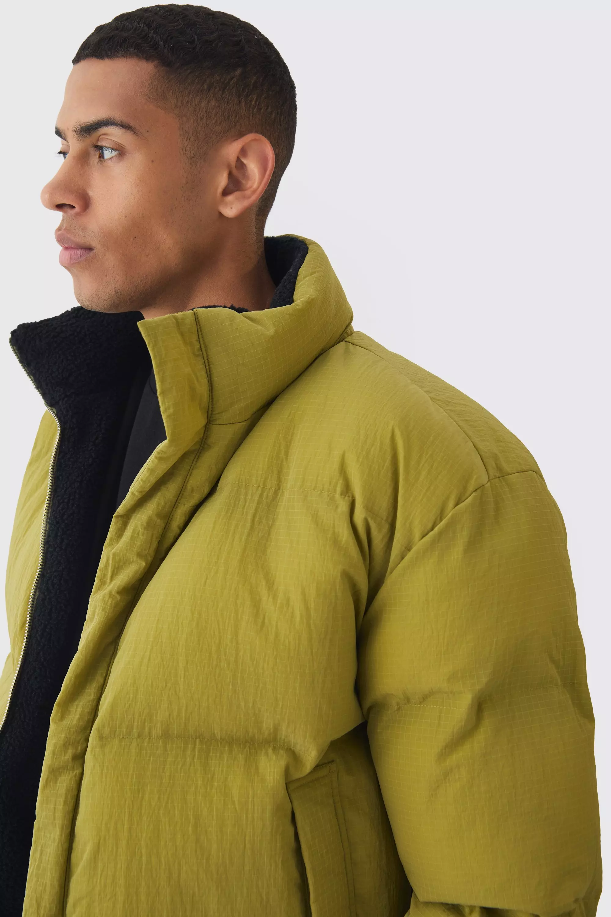 Mens funnel neck puffer jacket deals