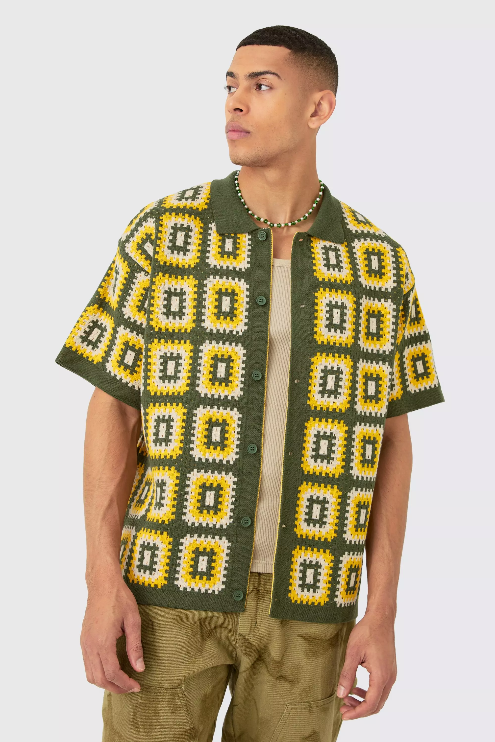 RONRON ♥ CROCHET SQUARE OVER FIT T SHIRT/追跡付 RONRON | ファッション通販サイト NUGU