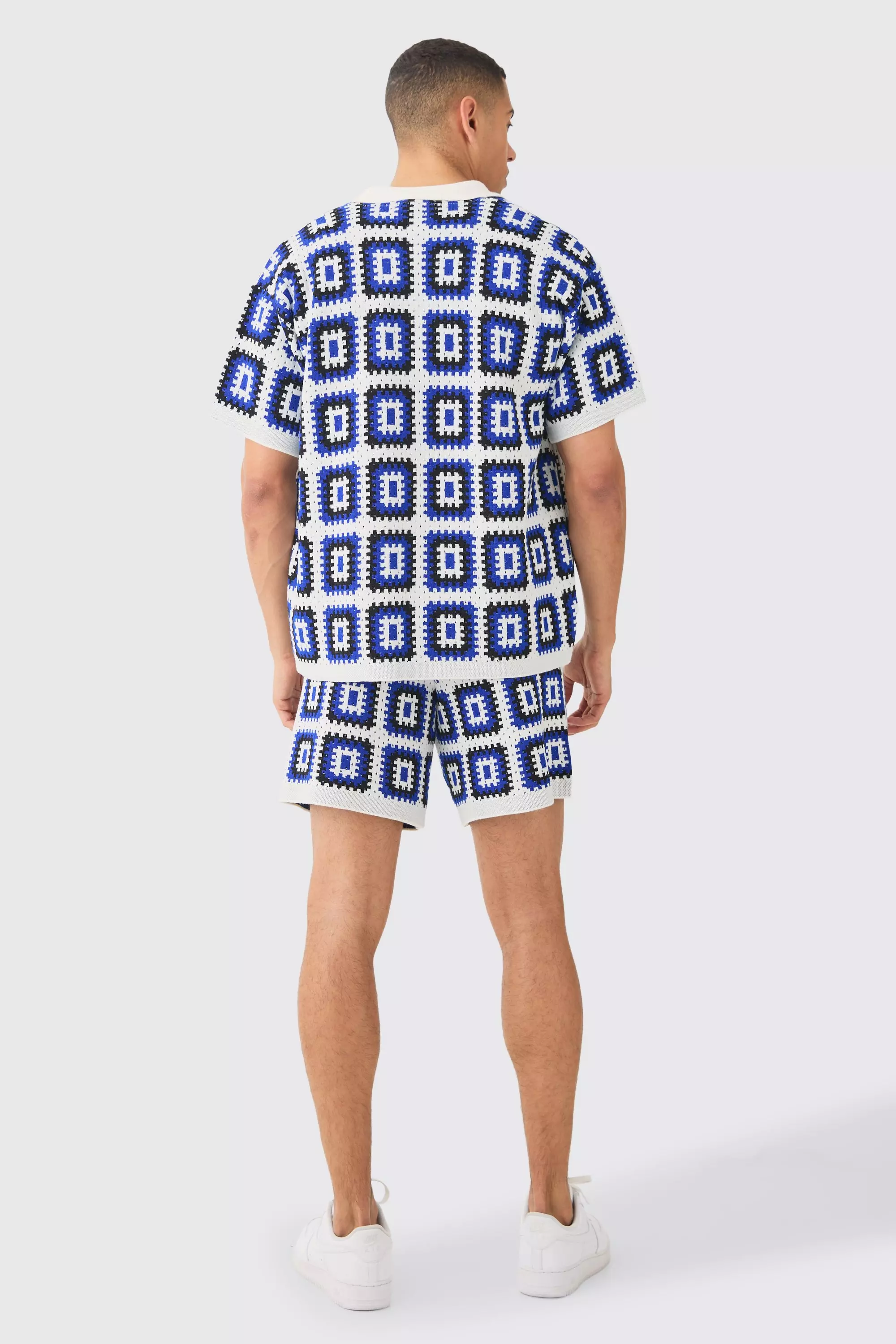 Lockere gehäkelte weiße Shorts, White alternatives Bild