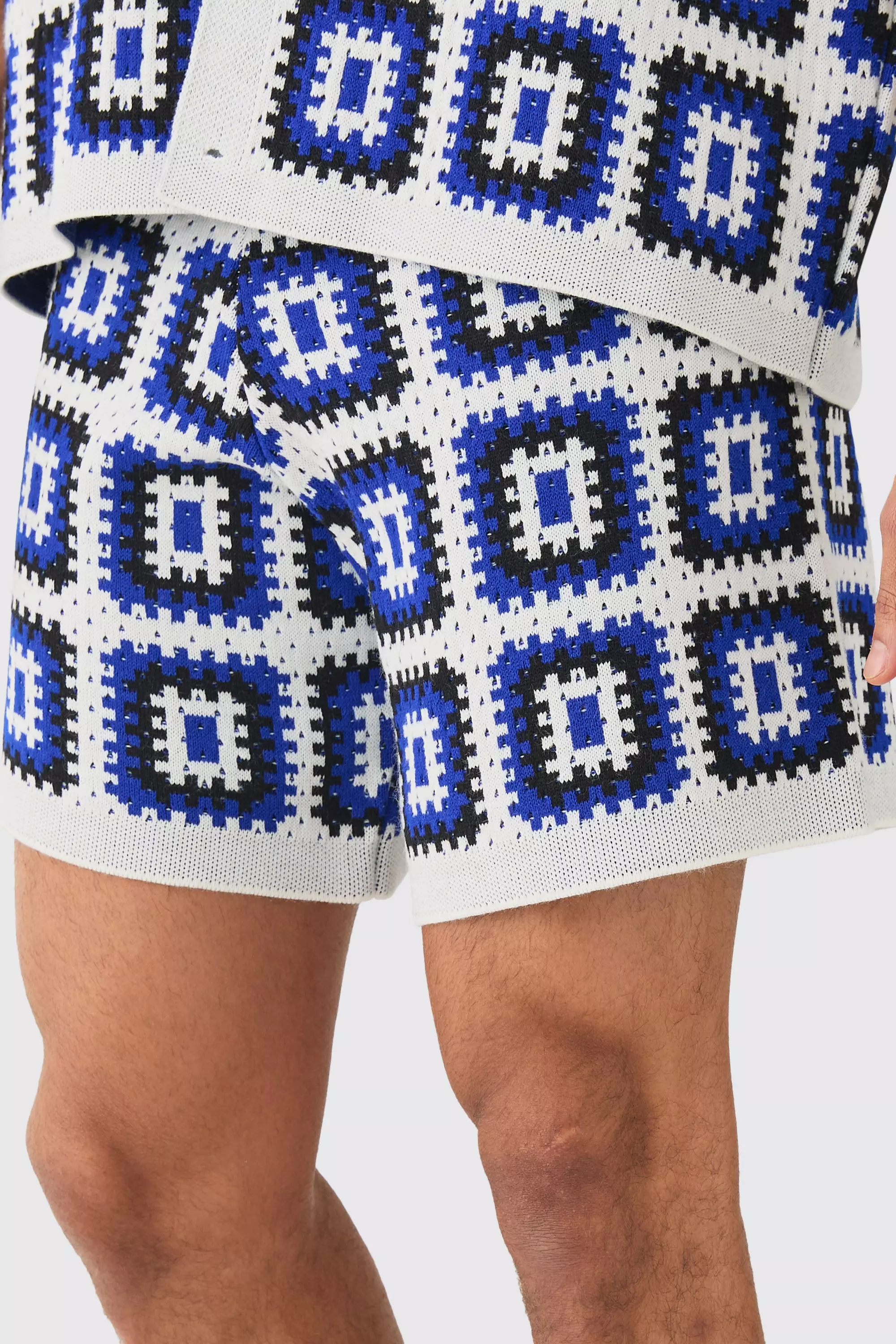 Lockere gehäkelte weiße Shorts, White alternatives Bild