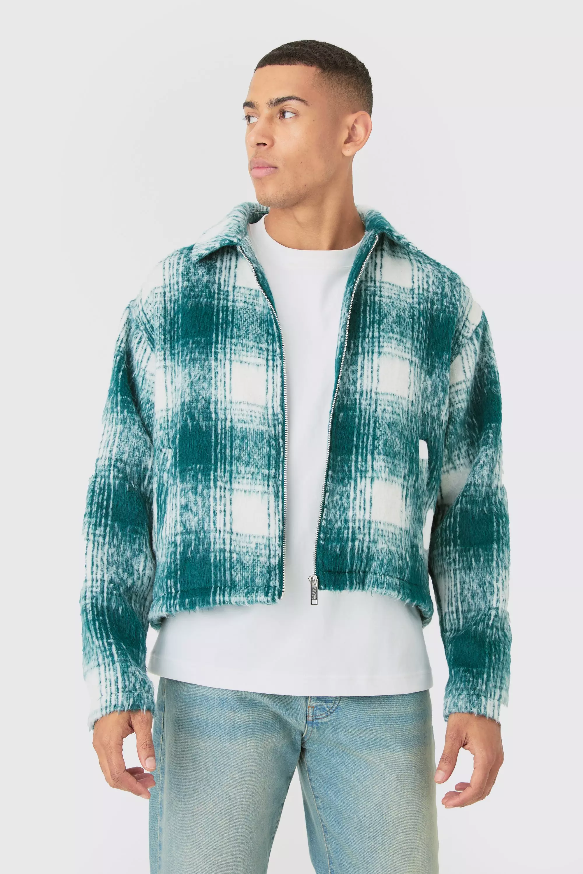 Collared harrington jacket outlet