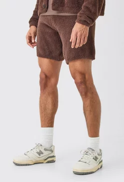 Fluffy Relaxed Short In Brown Brown