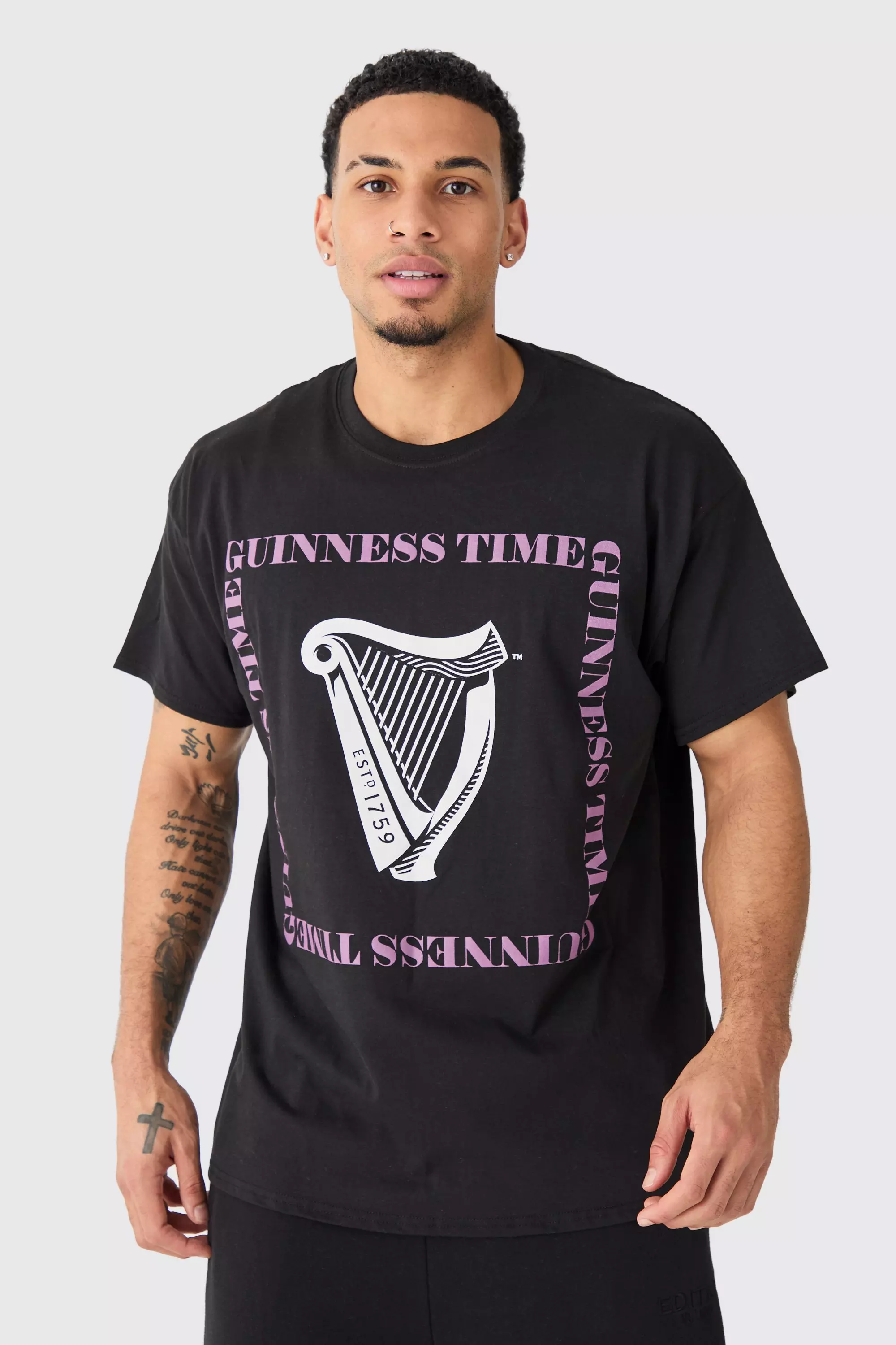 Oversized Guinness License T-shirt Black