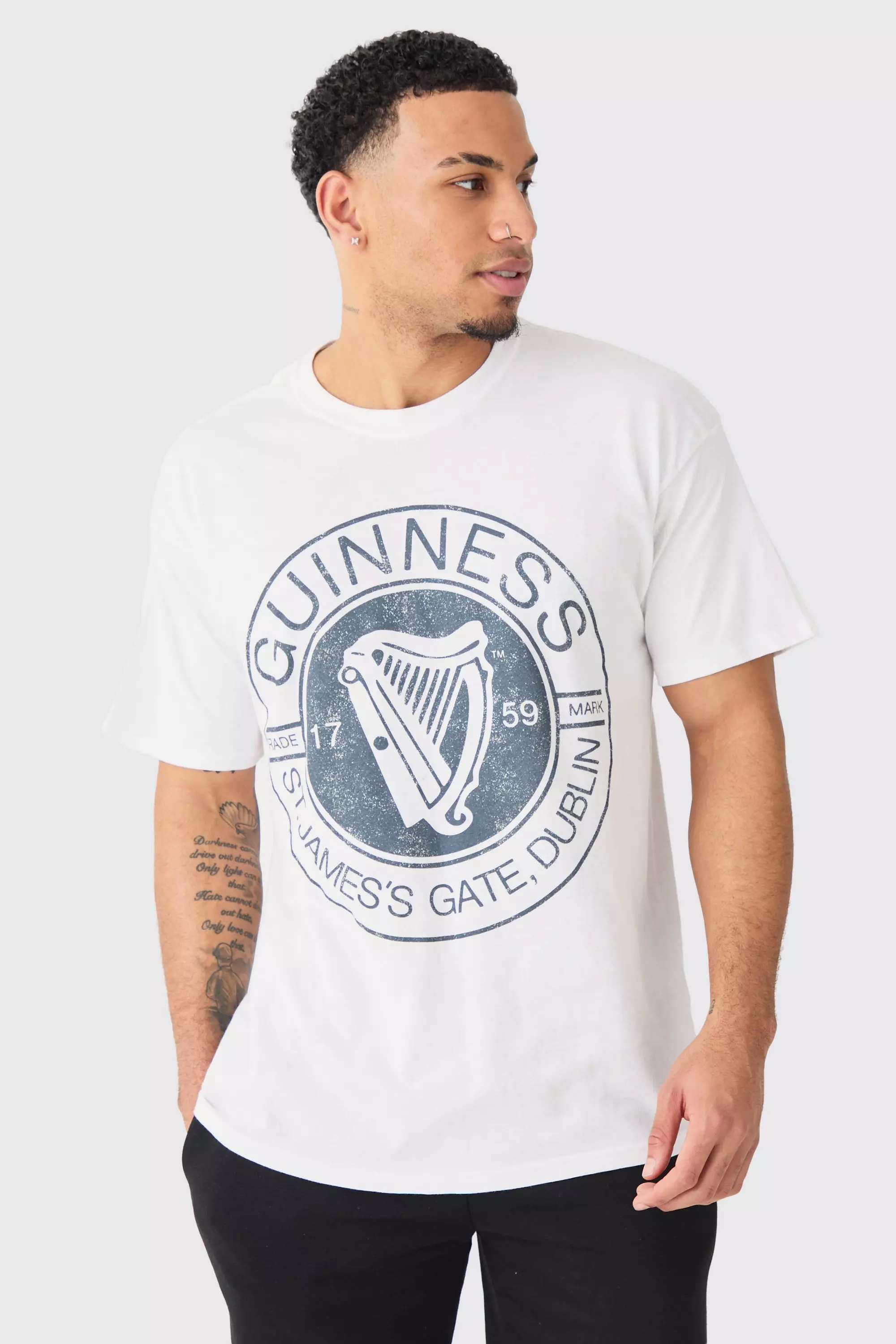 Oversized Guinness License T-shirt White