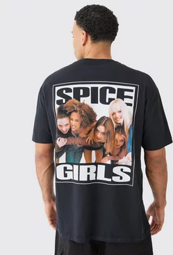 Oversized Spice Girls License T-shirt Black