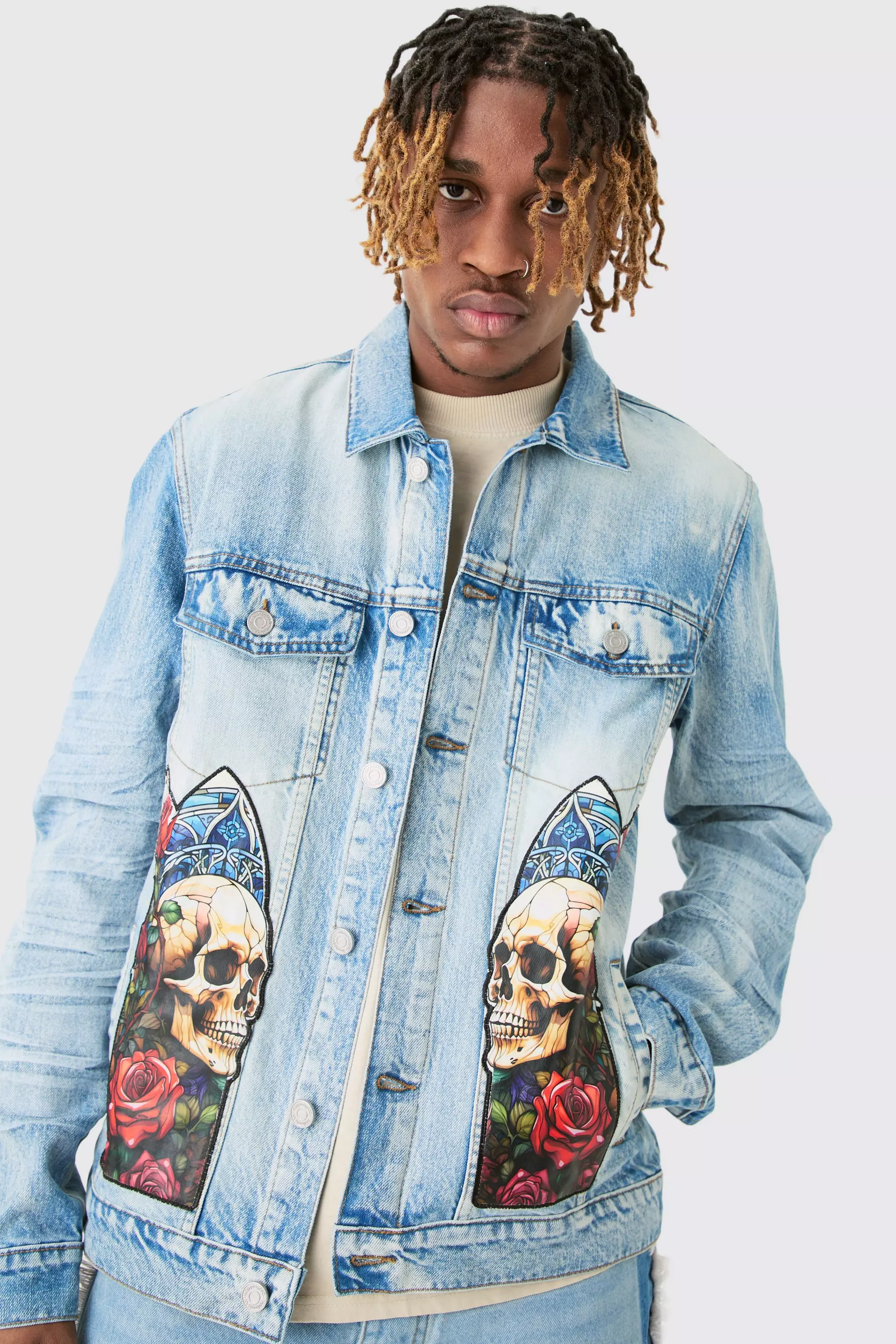 Tall size denim jackets sales