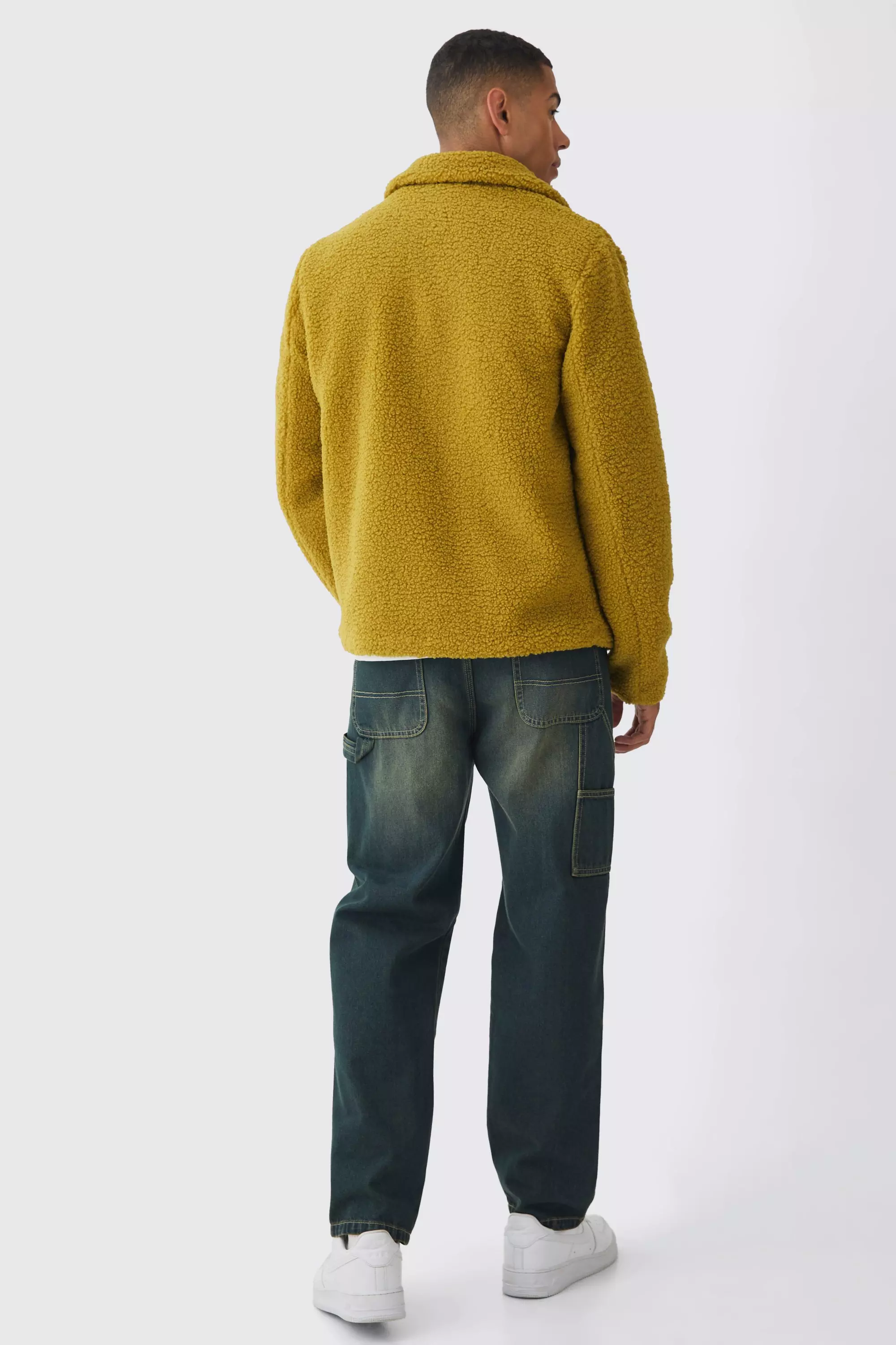 Veste Harrington en polaire à imprimé citron, Lime autre image