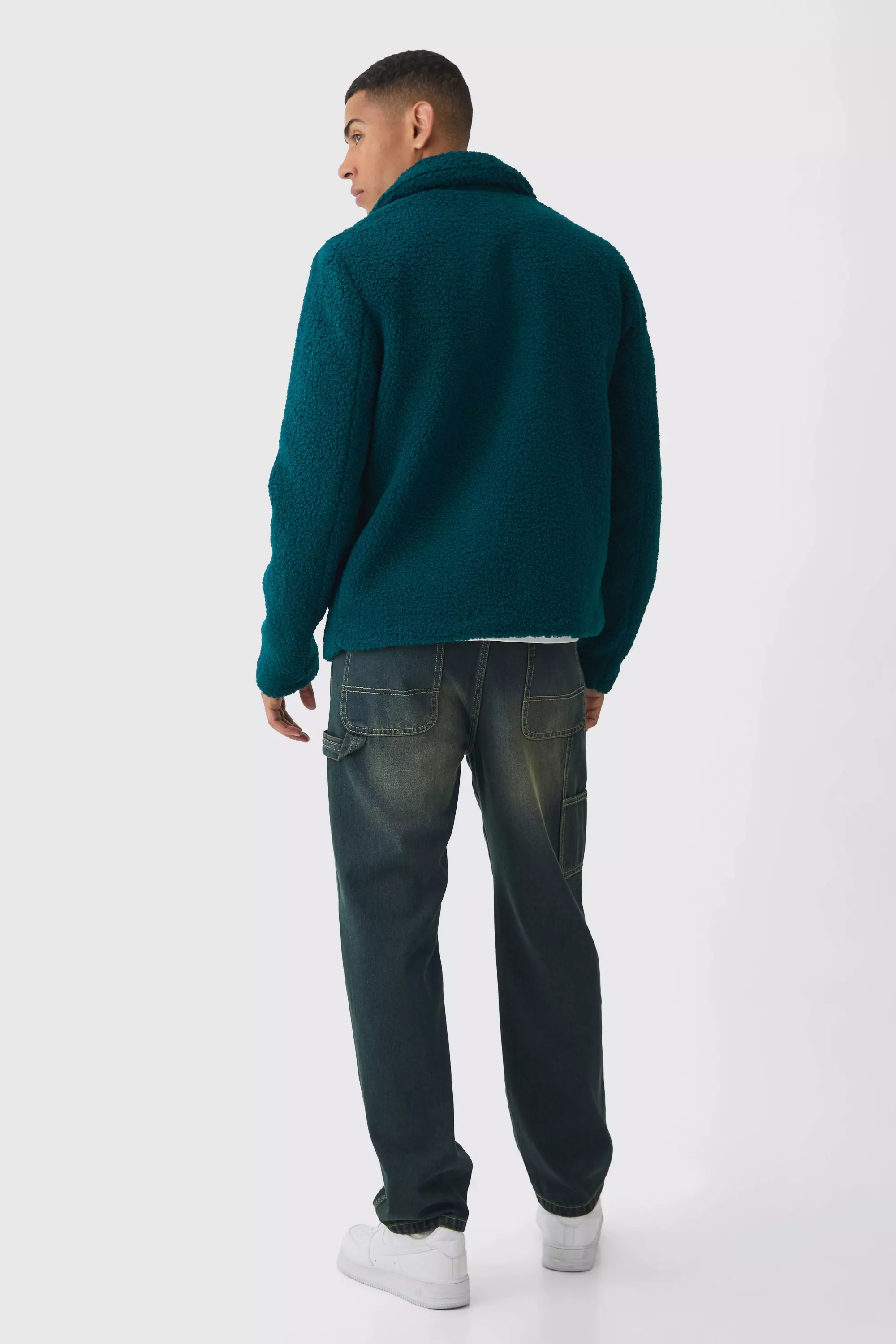 Borg Harrington Jacket In Teal alternative image