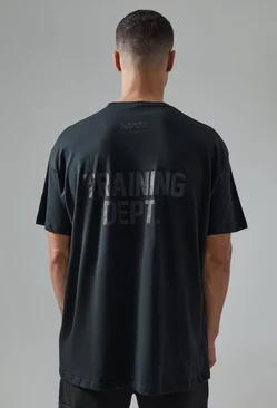 Black Active Training Dept Oversized Tshirt