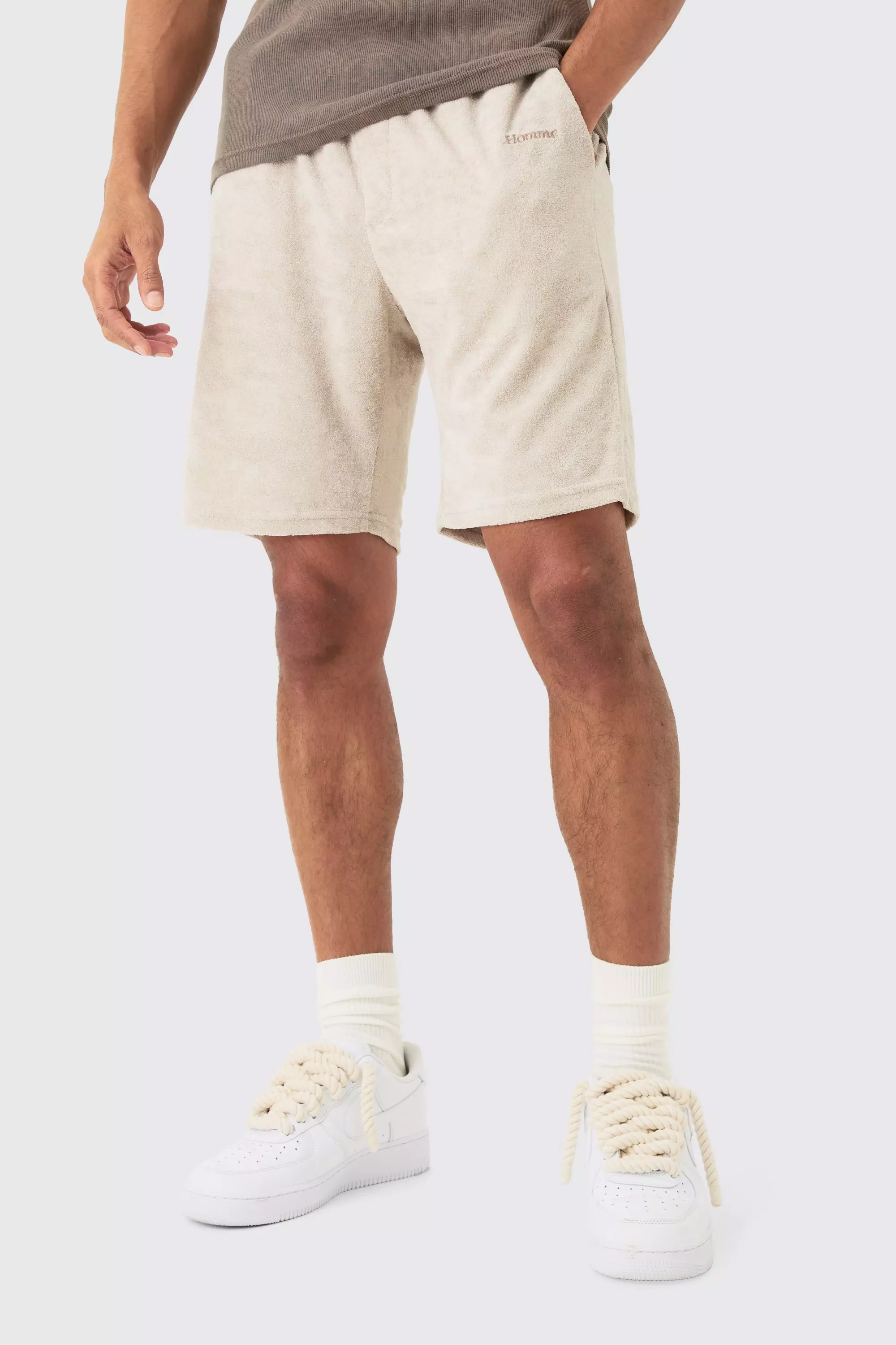 Lockere Frottee Homme Shorts, Stone alternatives Bild