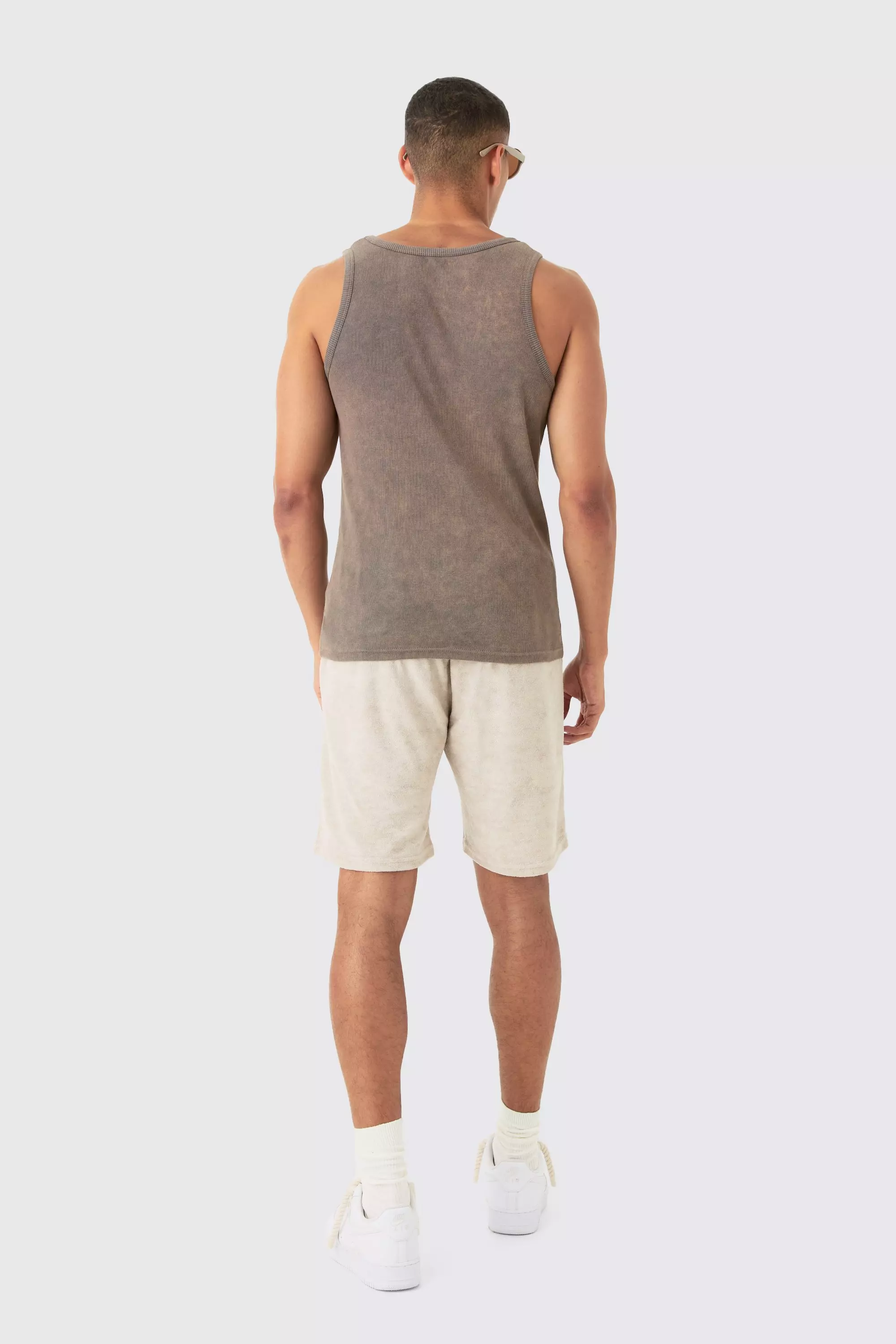 Lockere Frottee Homme Shorts, Stone alternatives Bild