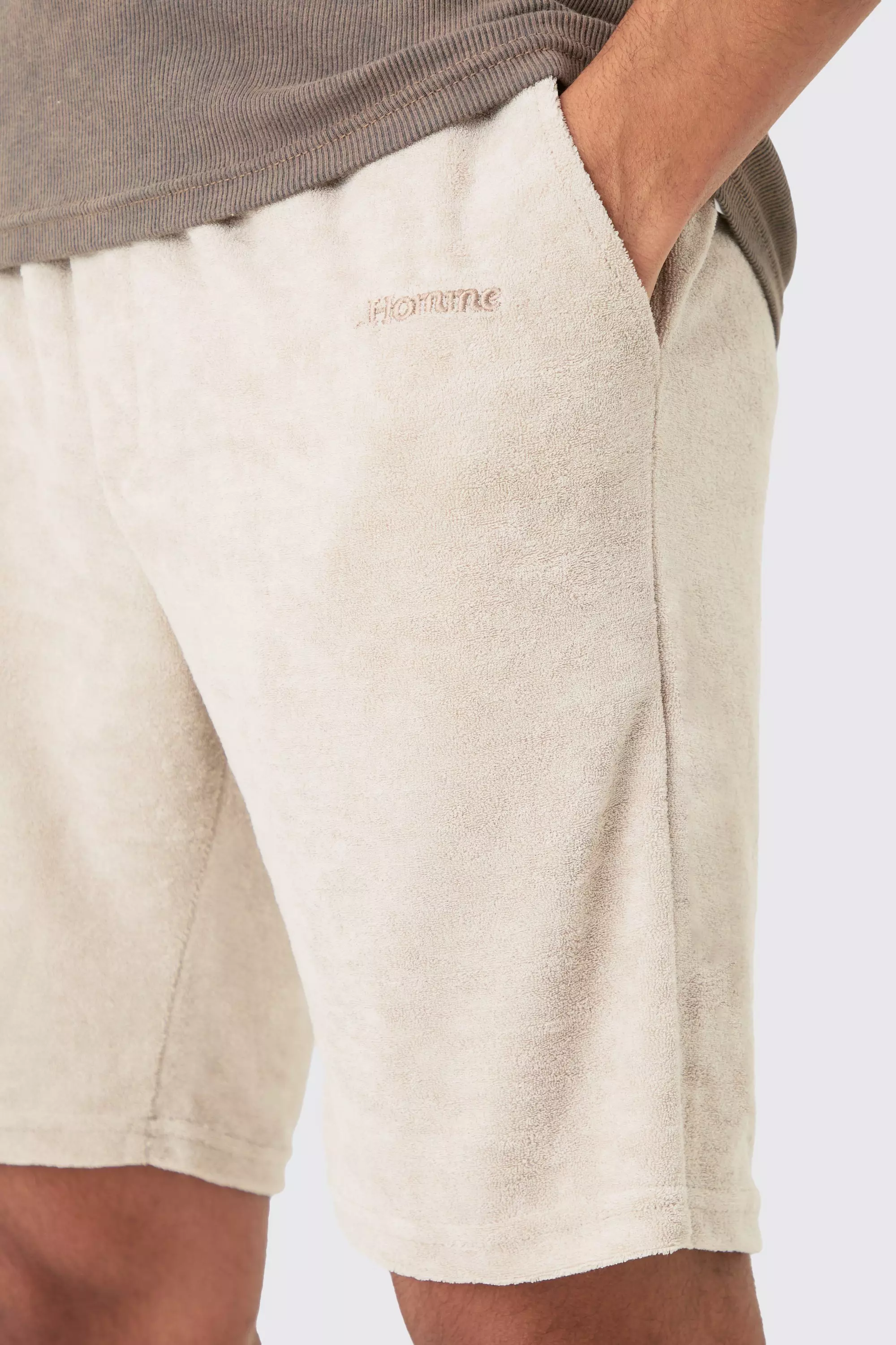 Lockere Frottee Homme Shorts, Stone alternatives Bild