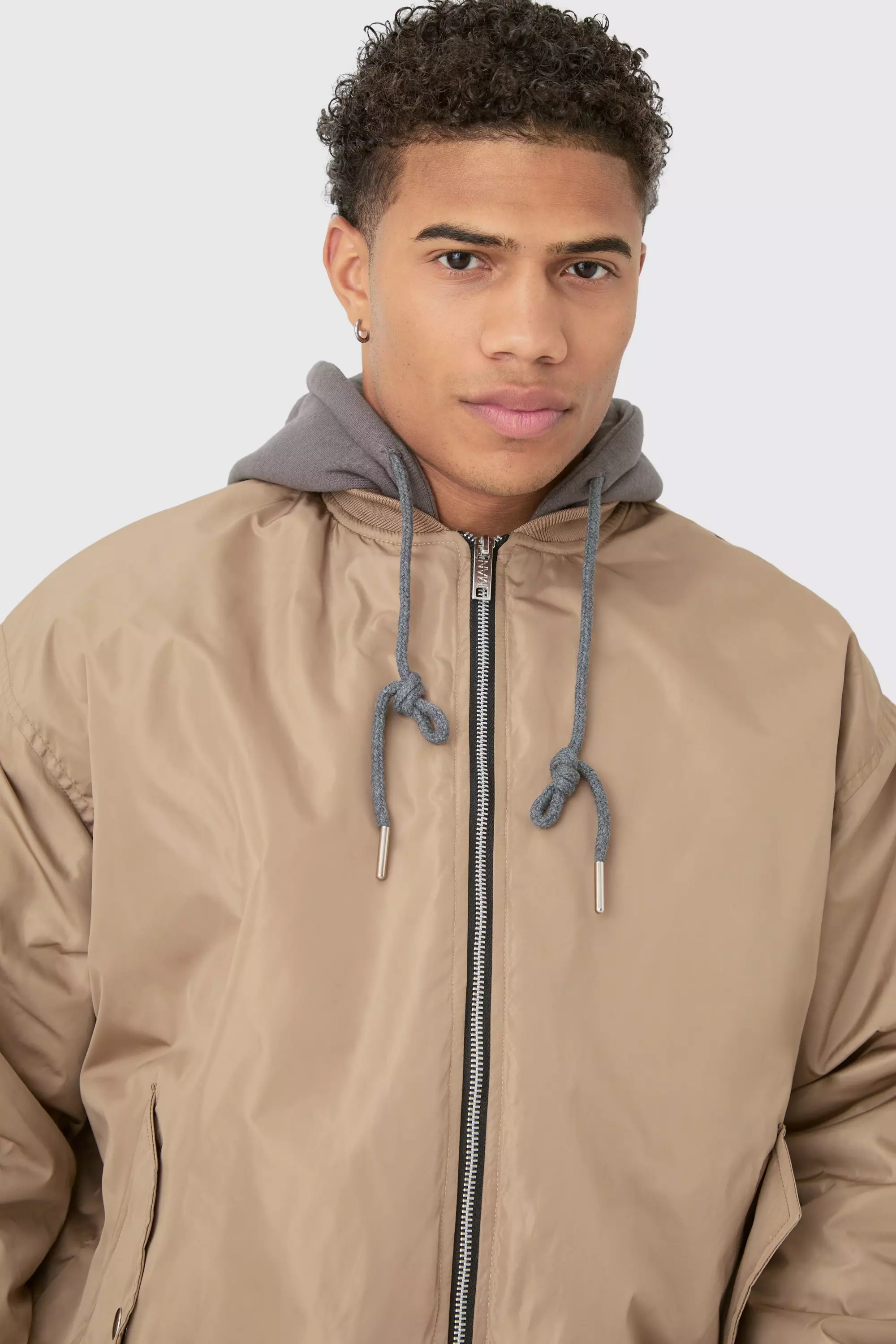 Stone Oversized Ma1 Bomberjack Met Capuchon alternatieve afbeelding