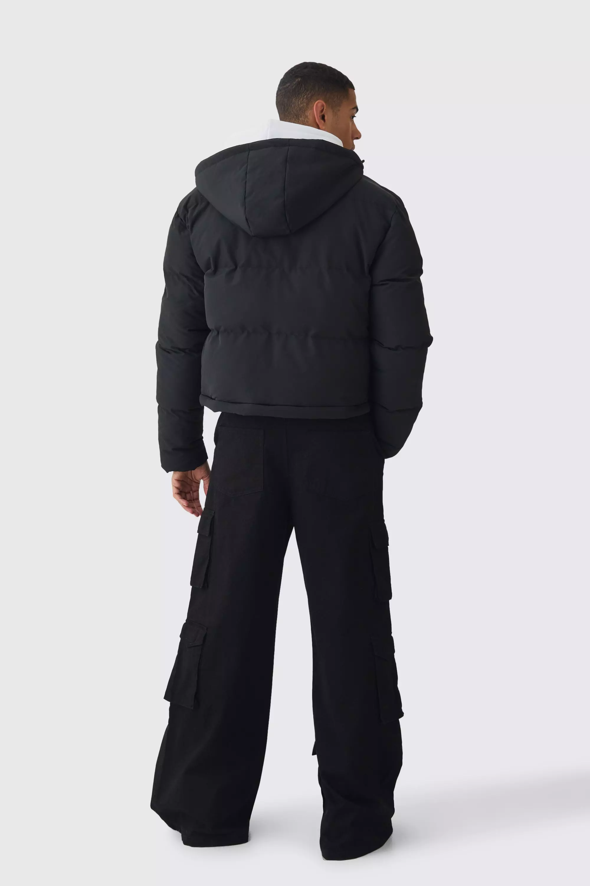 Boohooman longline jacket on sale