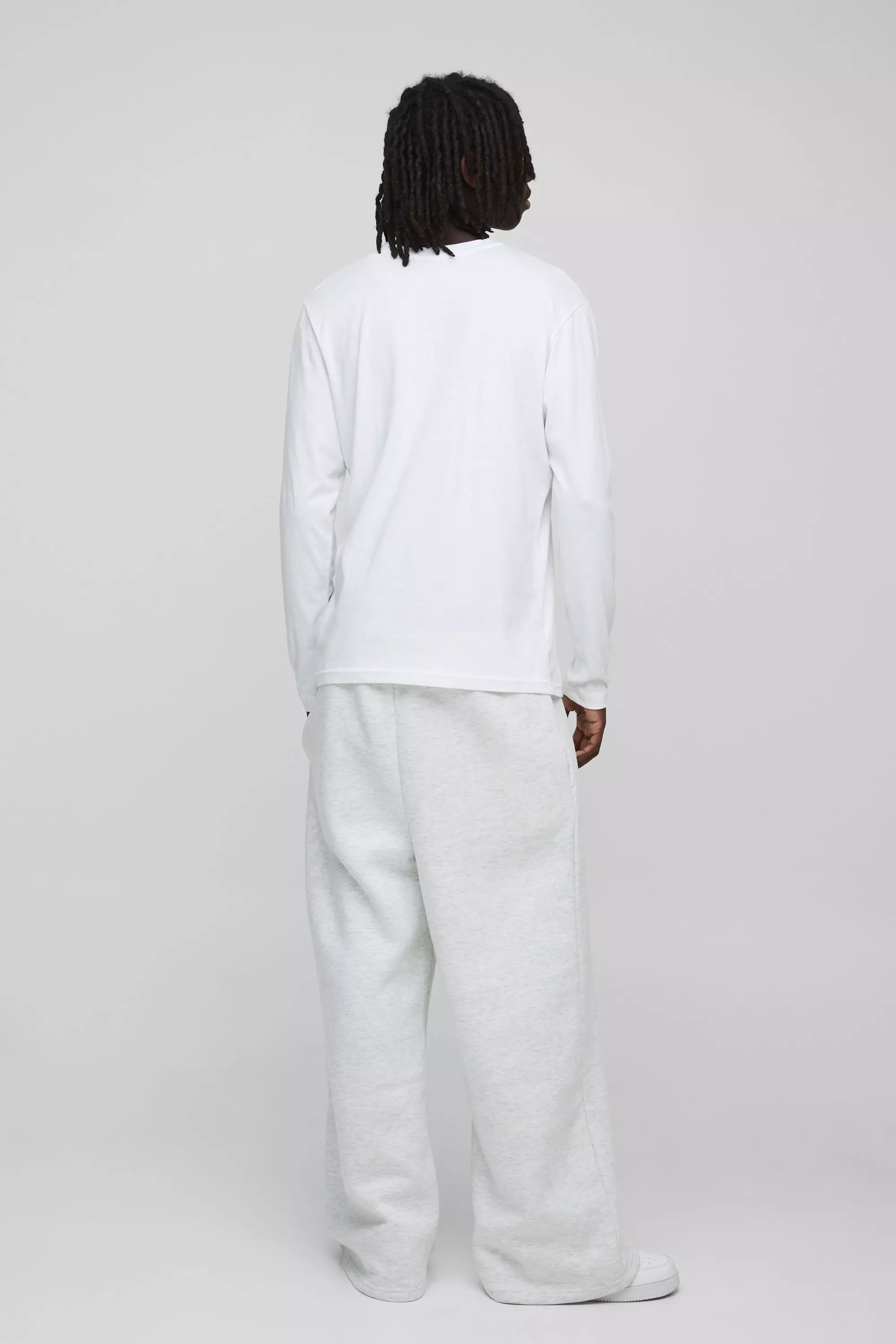 Basic Long Sleeve Crew Neck T Shirt | boohooMAN USA
