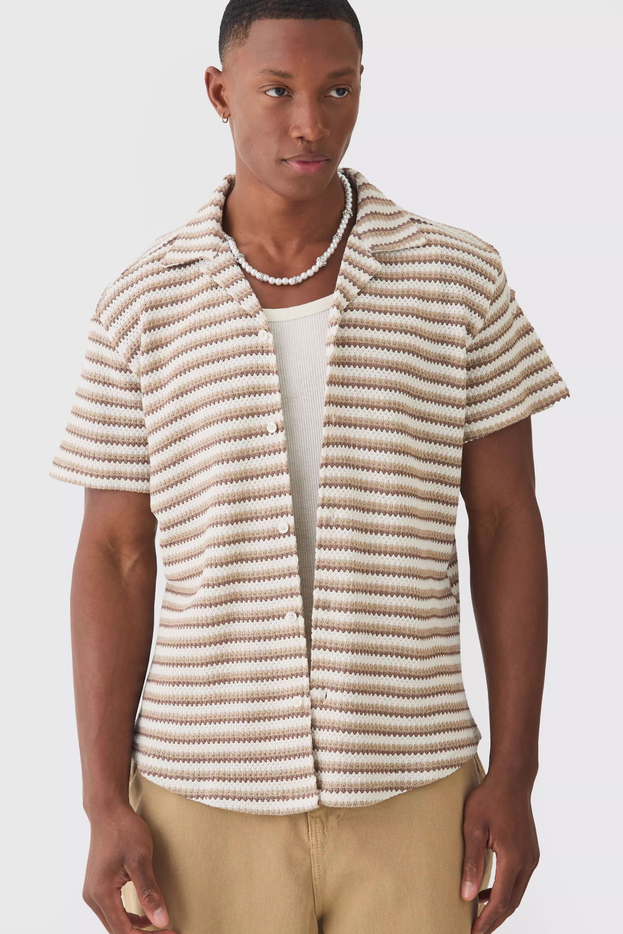 Ensemble avec chemise à coutures apparentes et short, Chocolate autre image