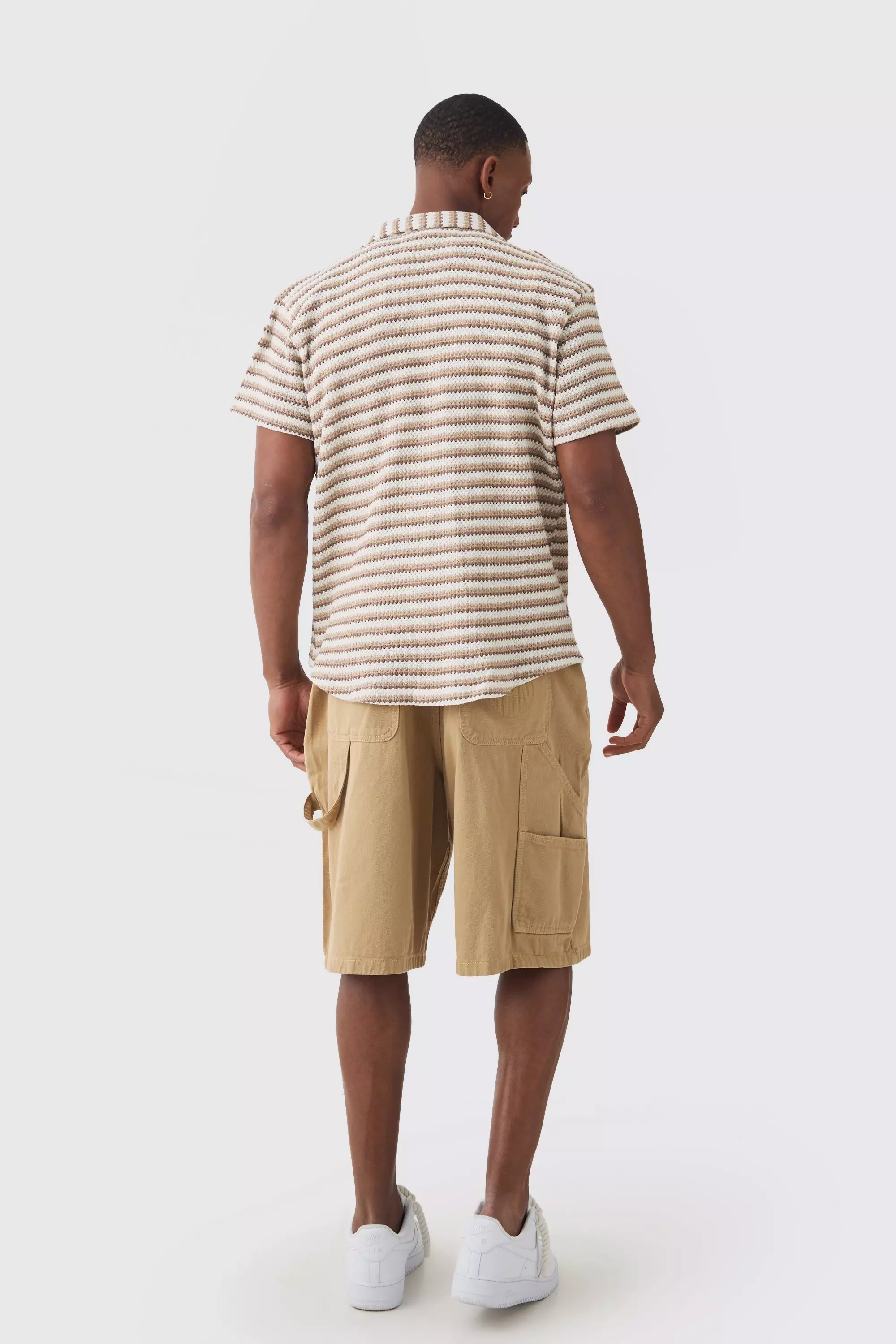 Ensemble avec chemise à coutures apparentes et short, Chocolate autre image